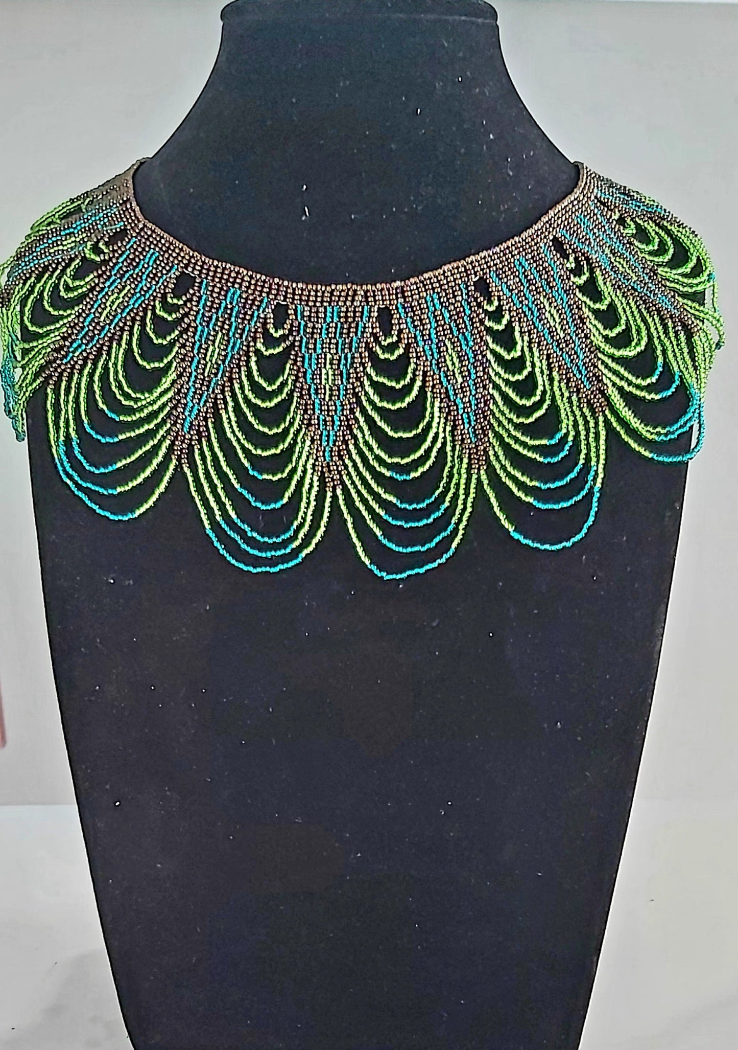 Sazwi Peacock Neckpiece