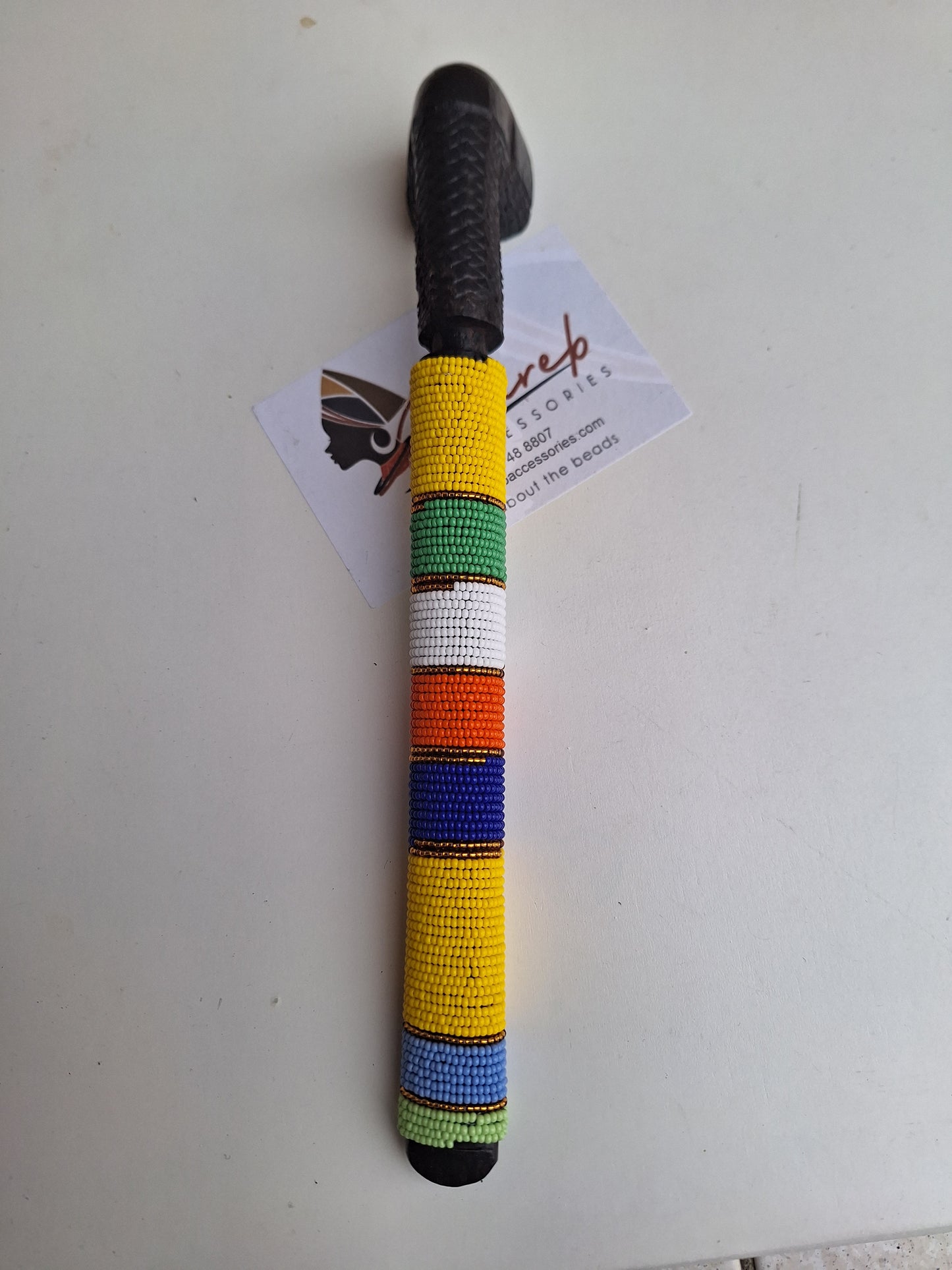 Beaded Smoke Pipe / Inqawe