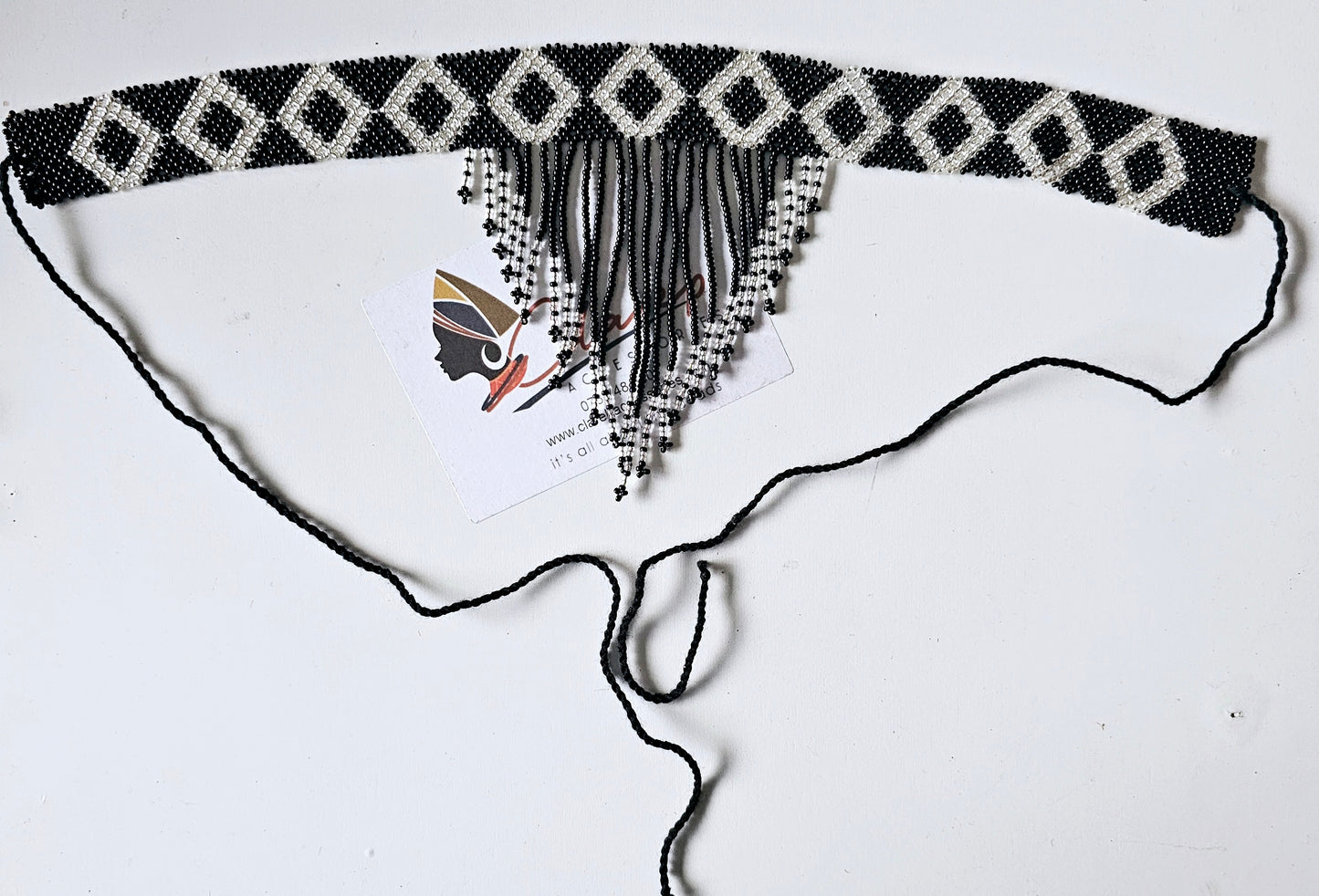 Beaded Head Veil