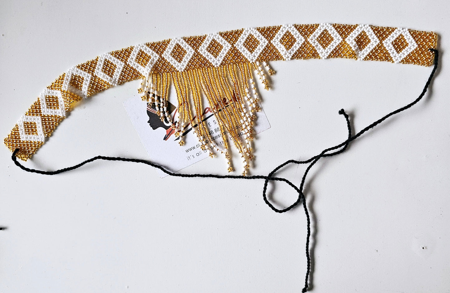 Beaded Head Veil