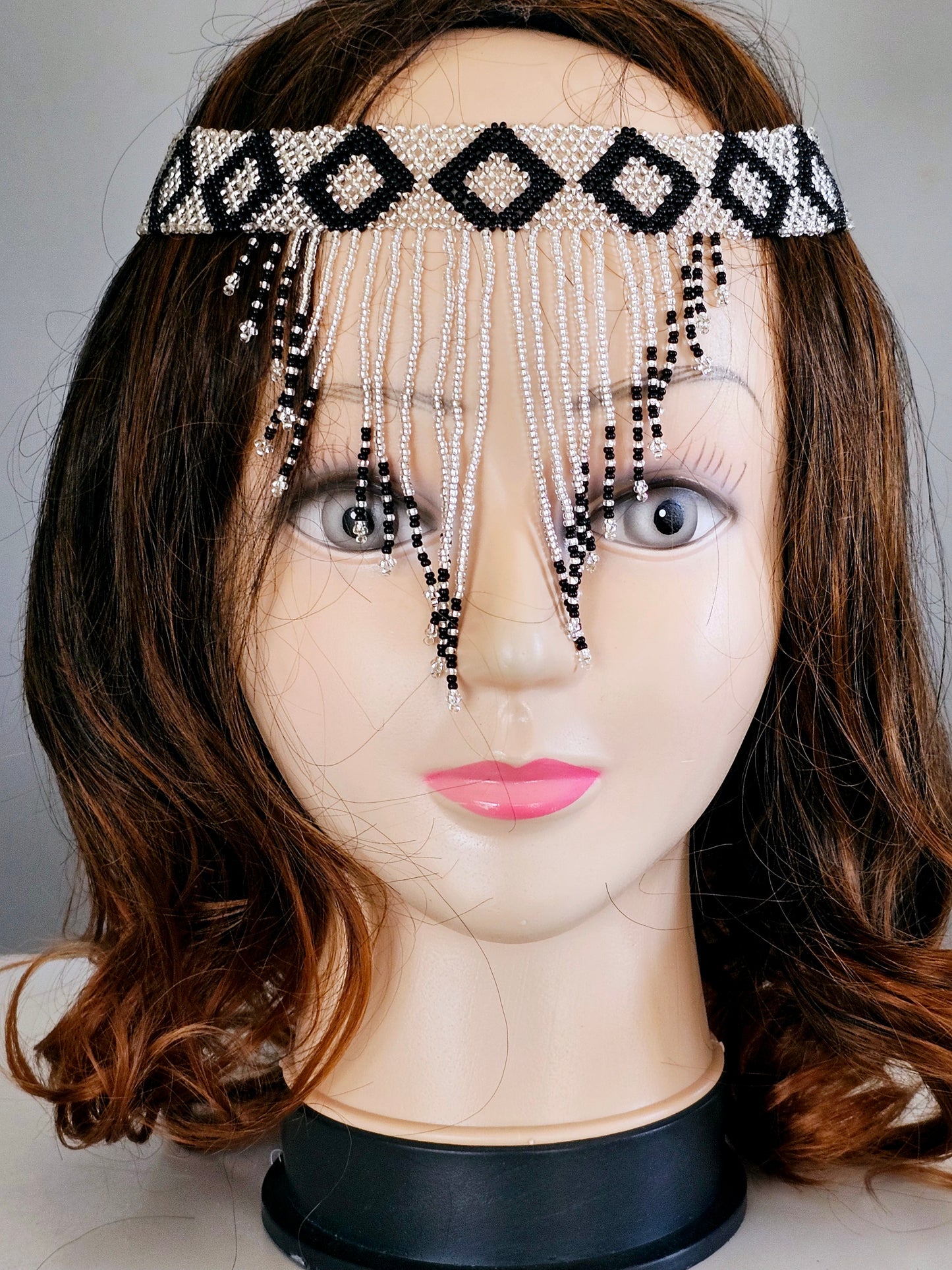 Beaded Head Veil
