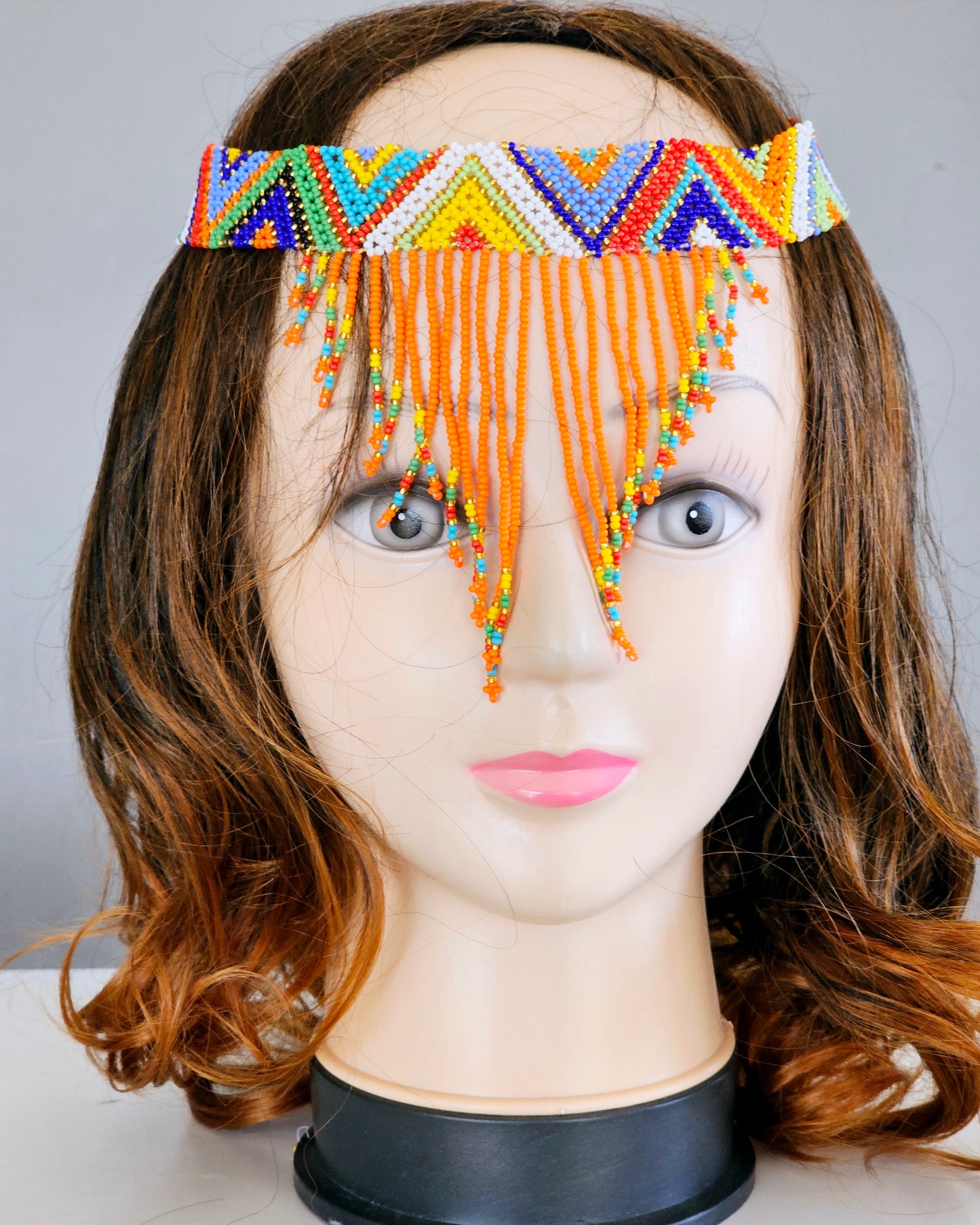 Beaded Head Veil