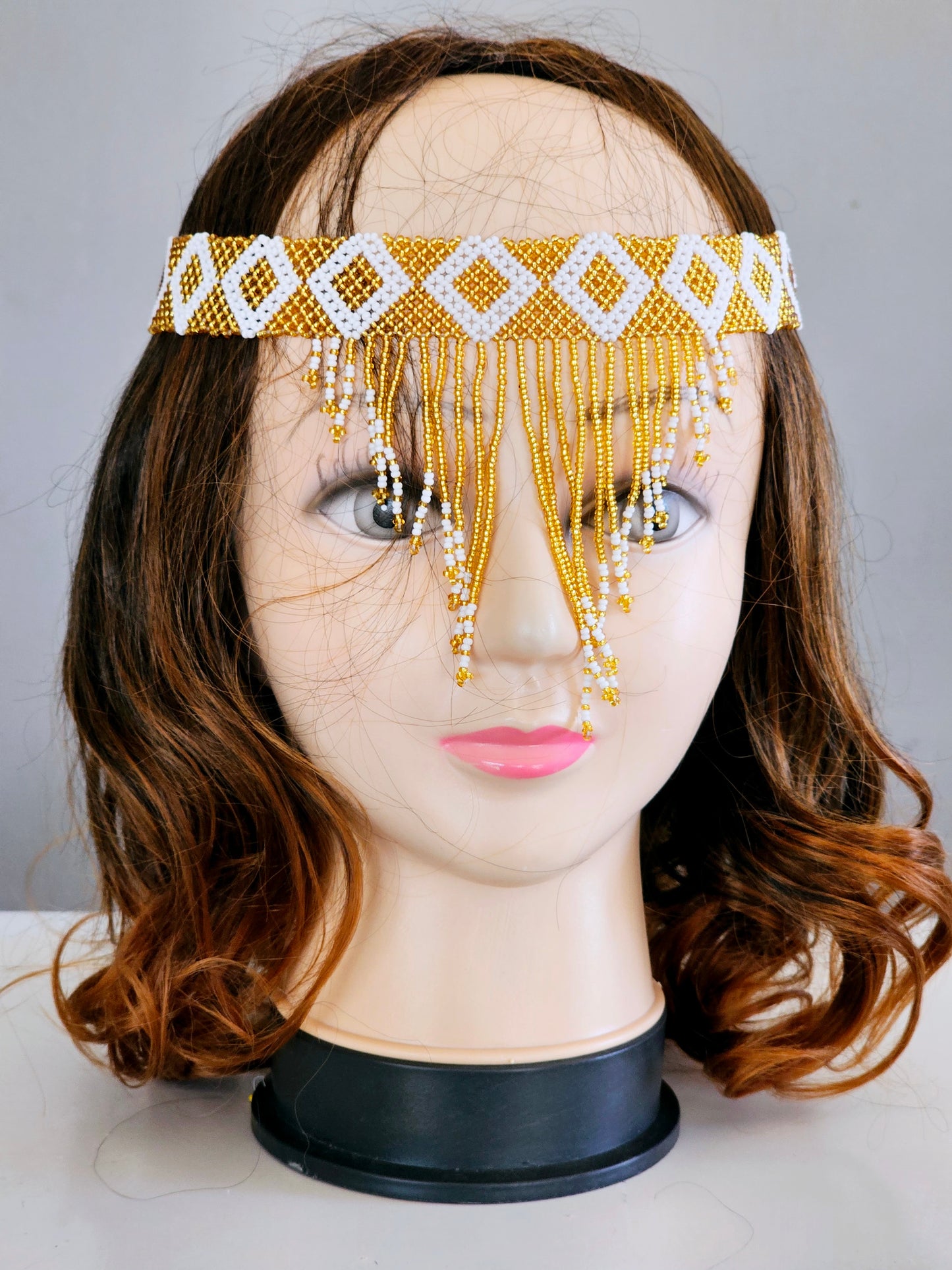 Beaded Head Veil