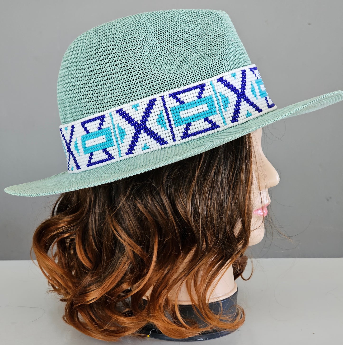 Beaded Straw Hat
