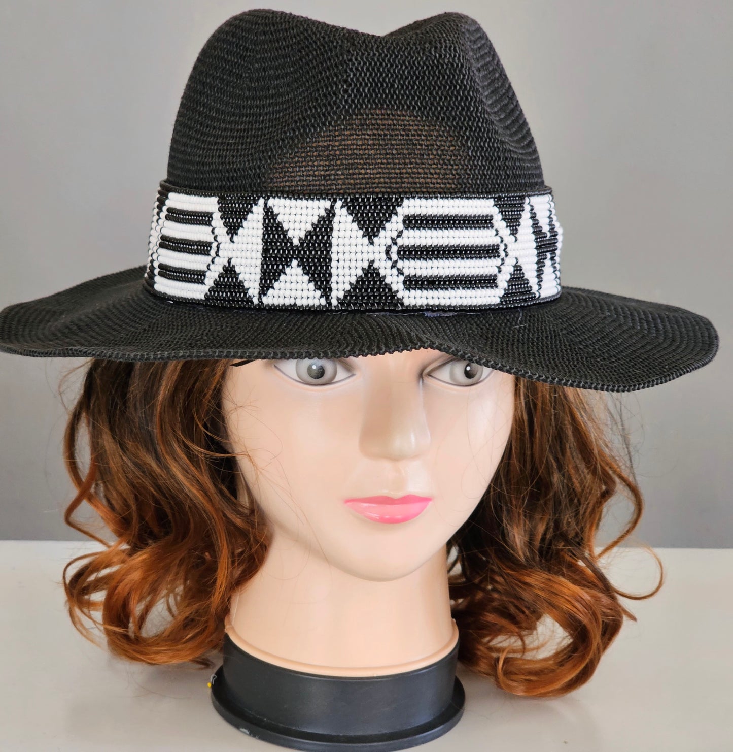 Beaded Straw Hat