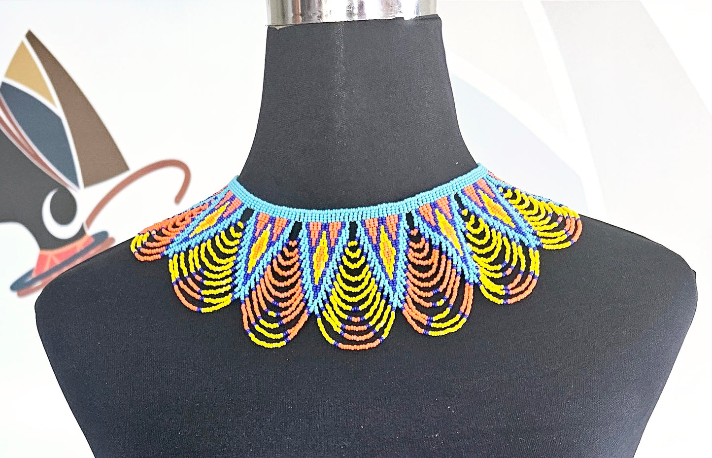 Sazwi Peacock Neckpiece