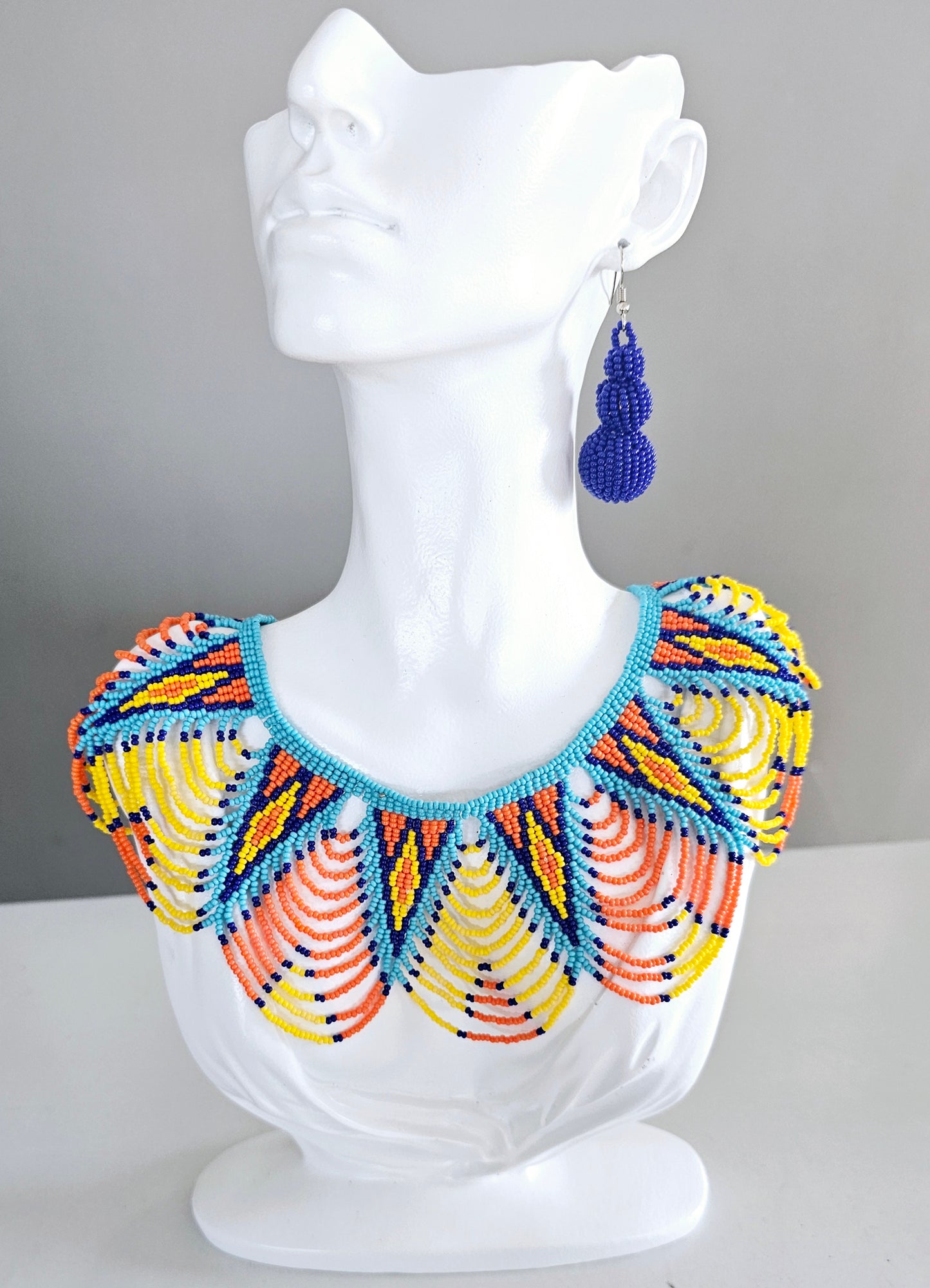 Sazwi Peacock Neckpiece