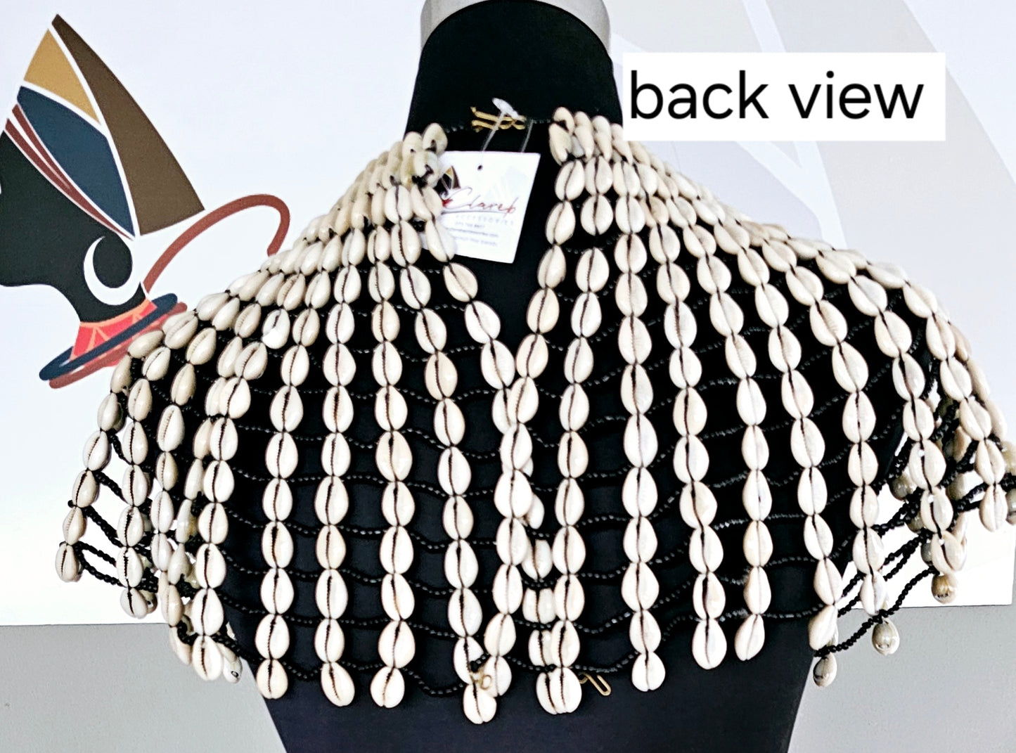 African Tribal Cowrie Shells Necklace