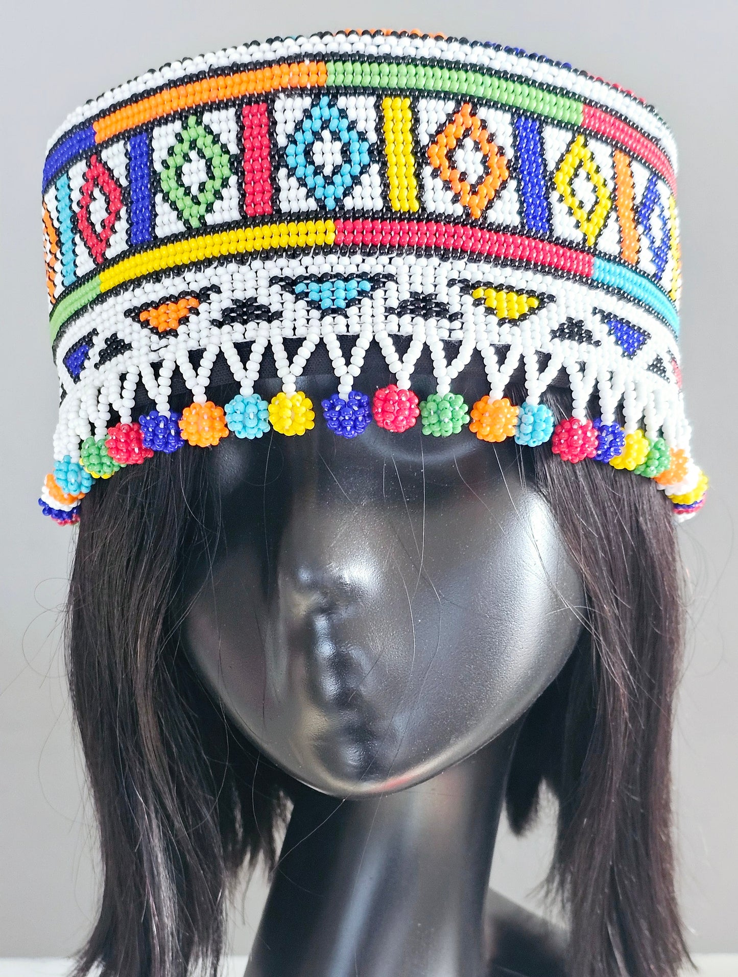 Beaded Crown Hat