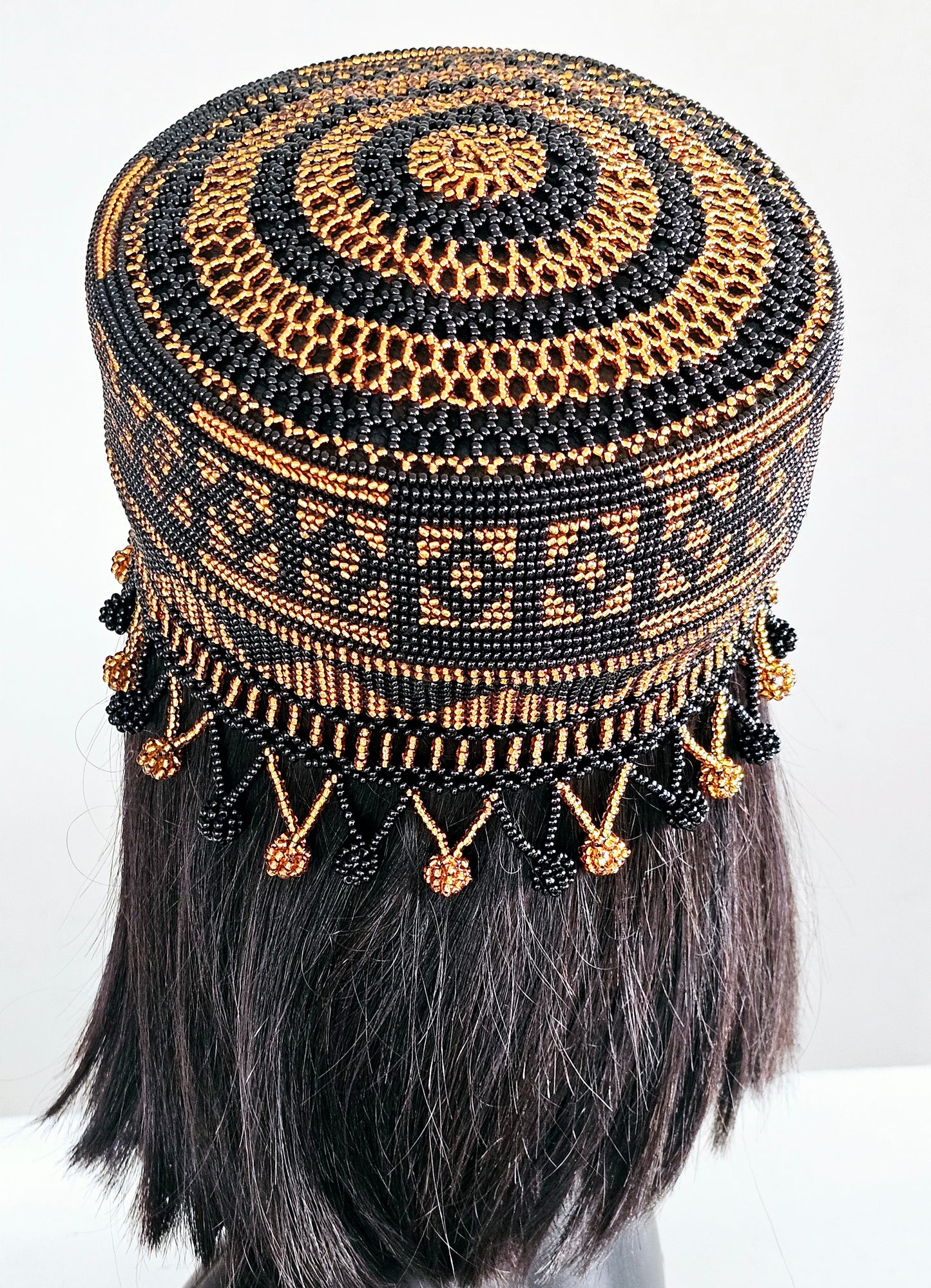 Beaded Crown Hat