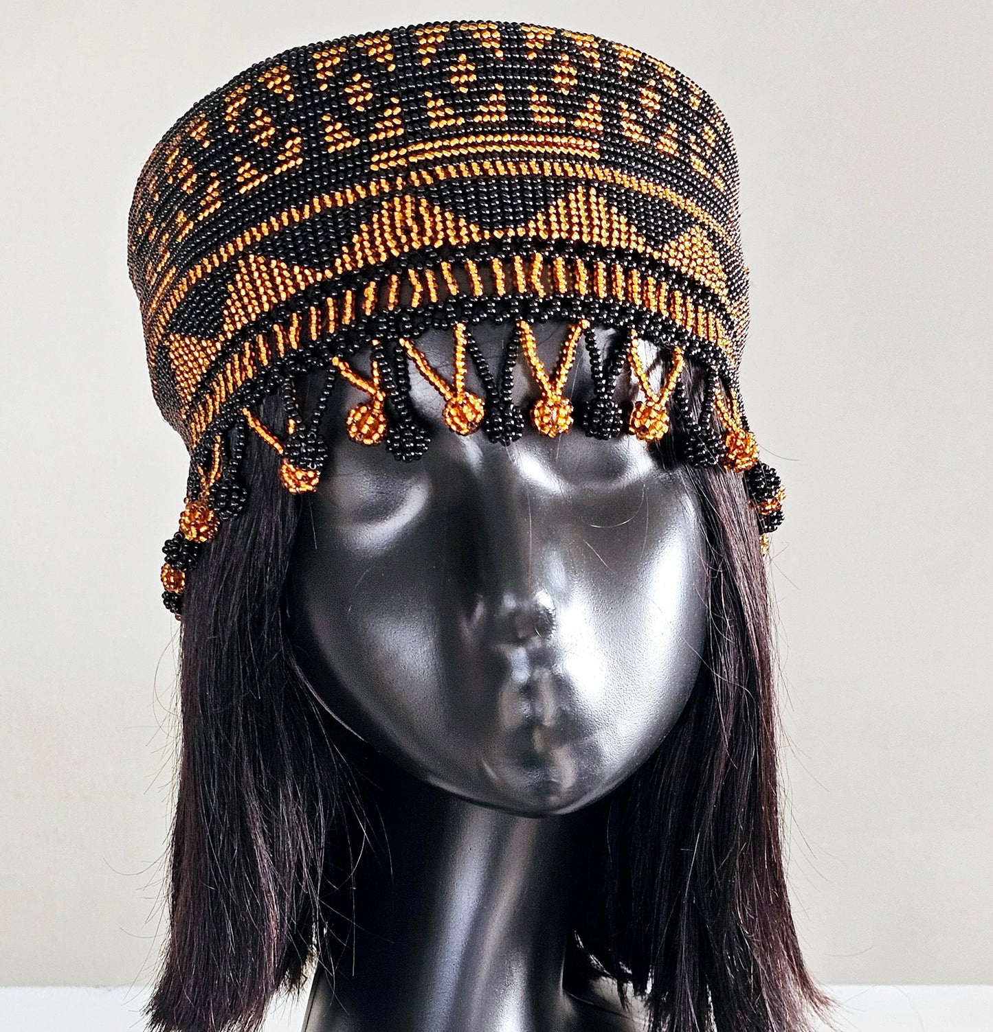 Beaded Crown Hat