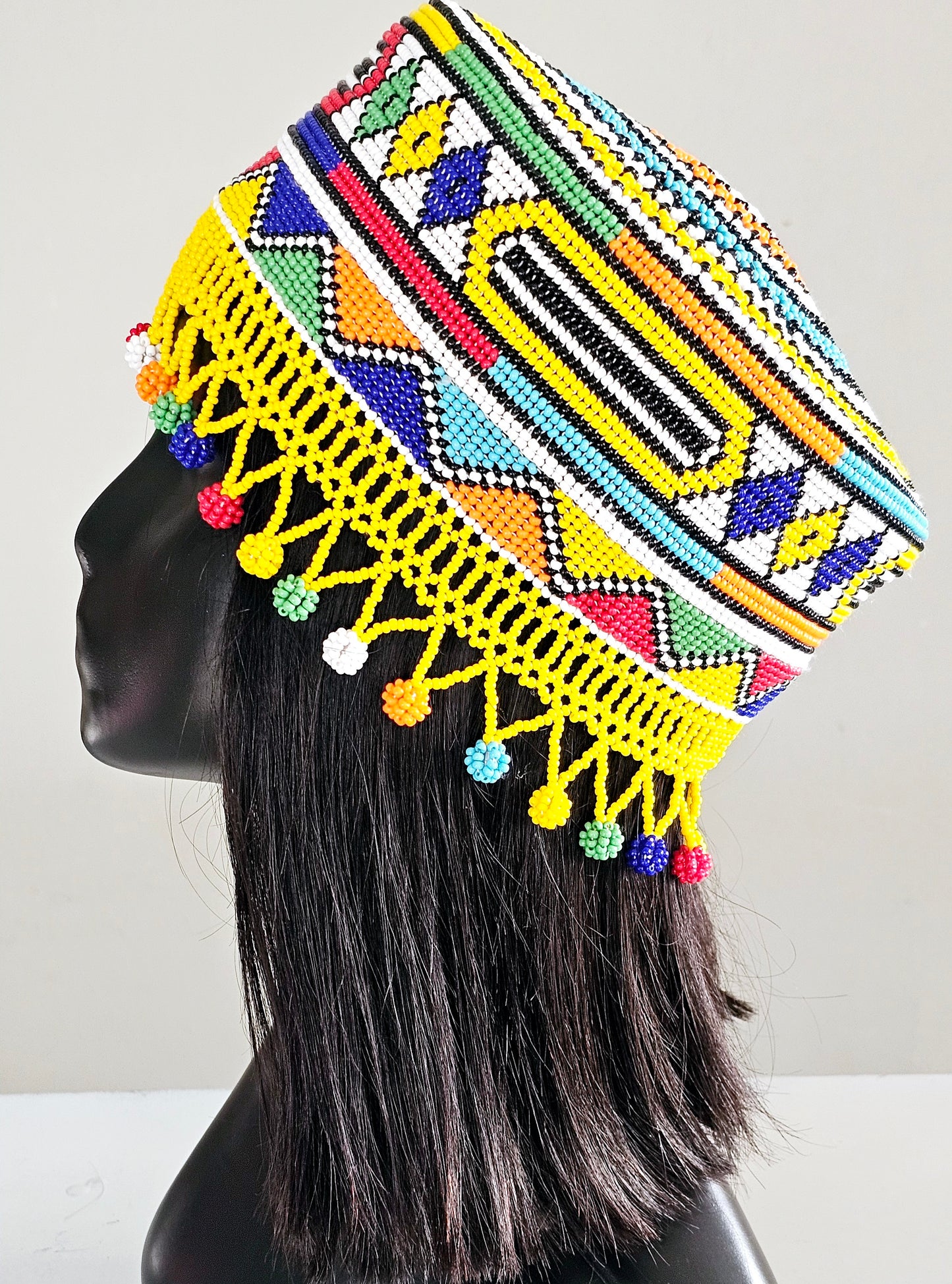 Beaded Crown Hat