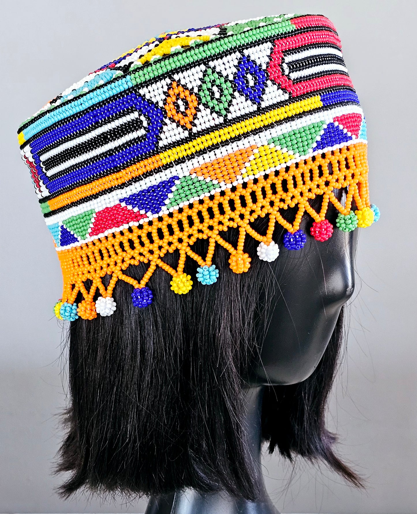 Beaded Crown Hat