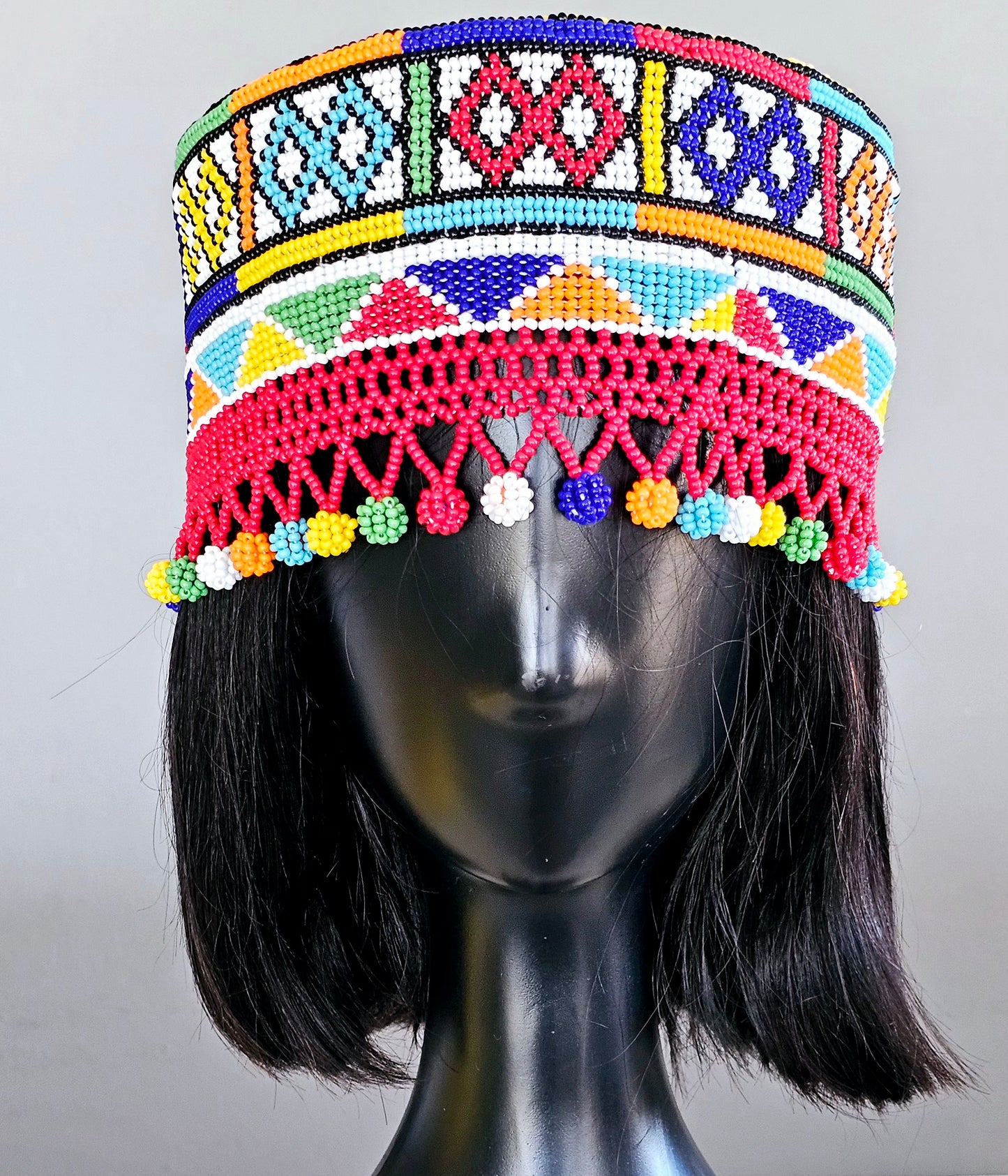 Beaded Crown Hat