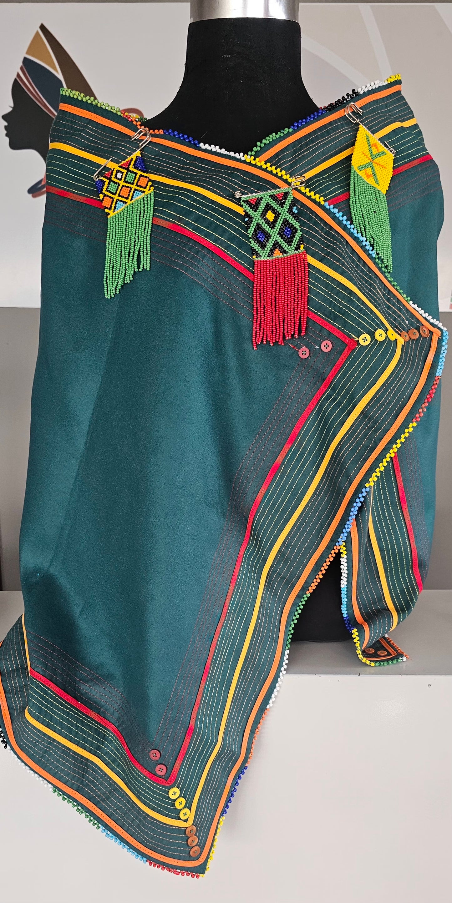 Beaded Doek Rectangle