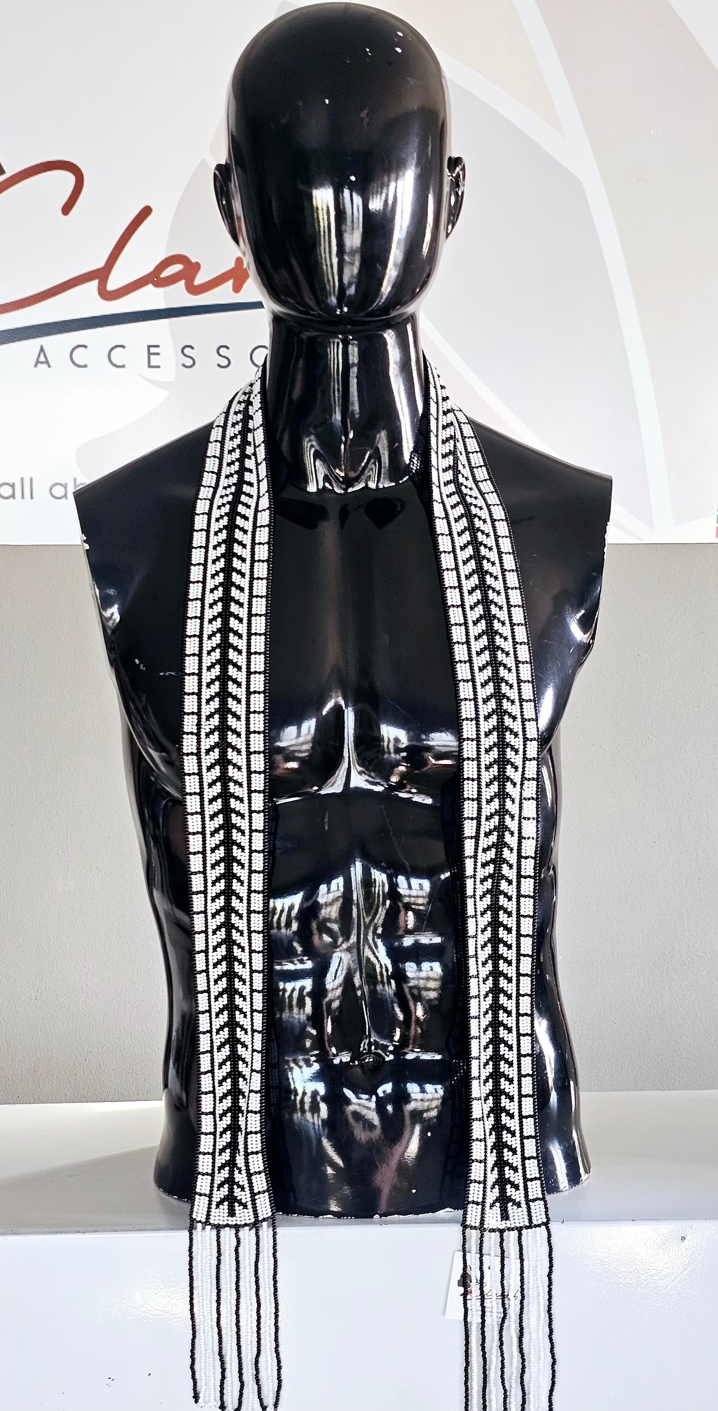 Sazi Men's Beaded Scarf