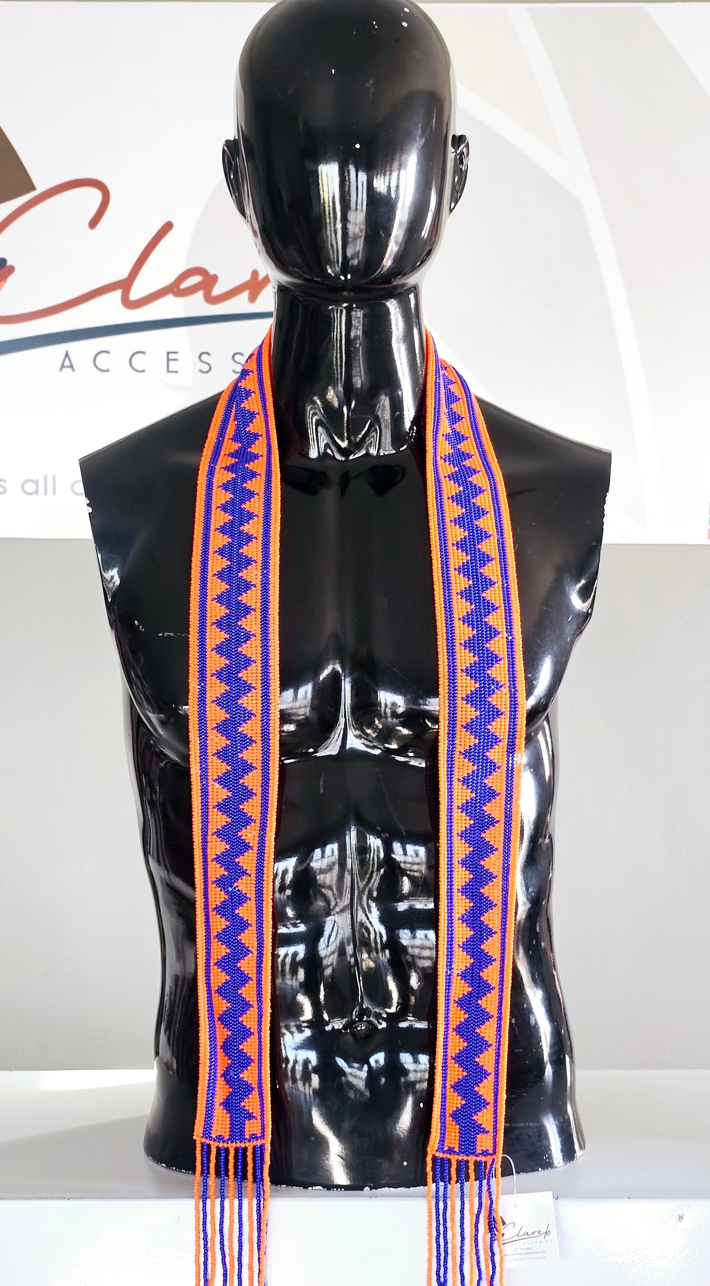 Sazi Men's Beaded Scarf