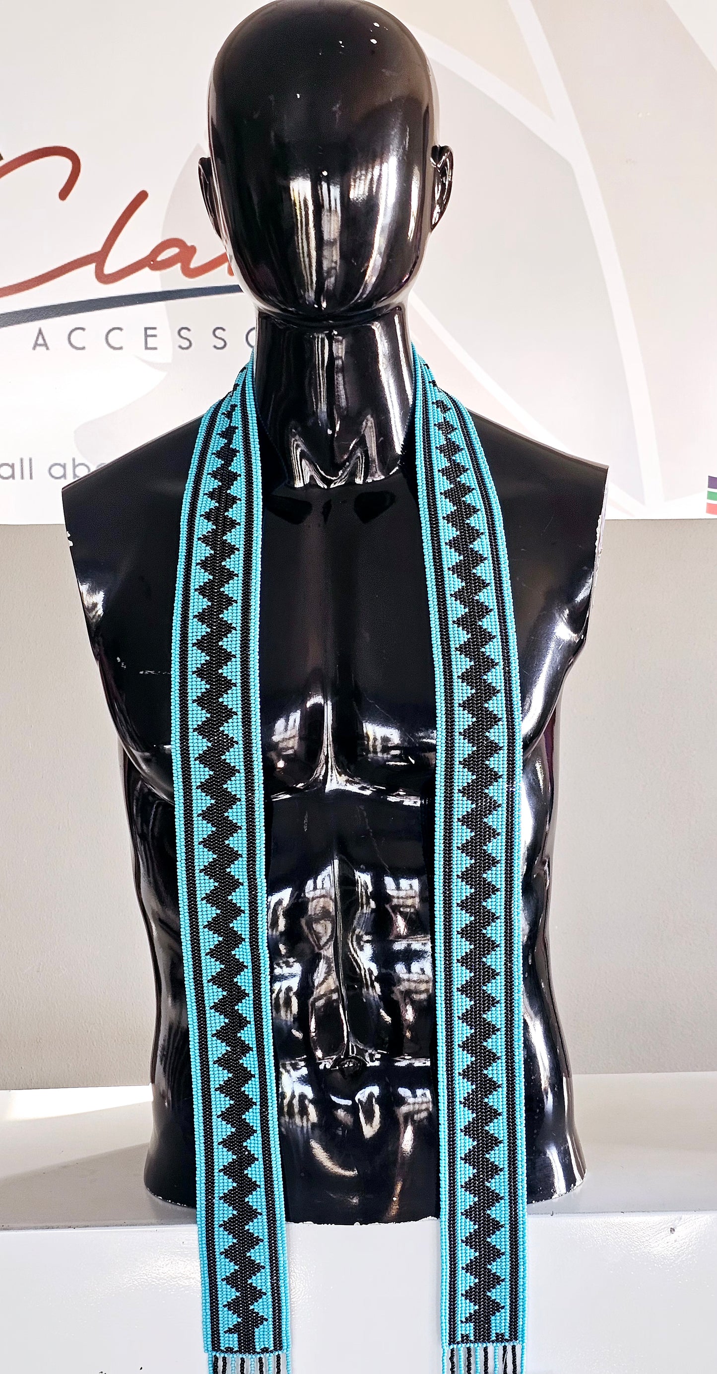 Sazi Men's Beaded Scarf