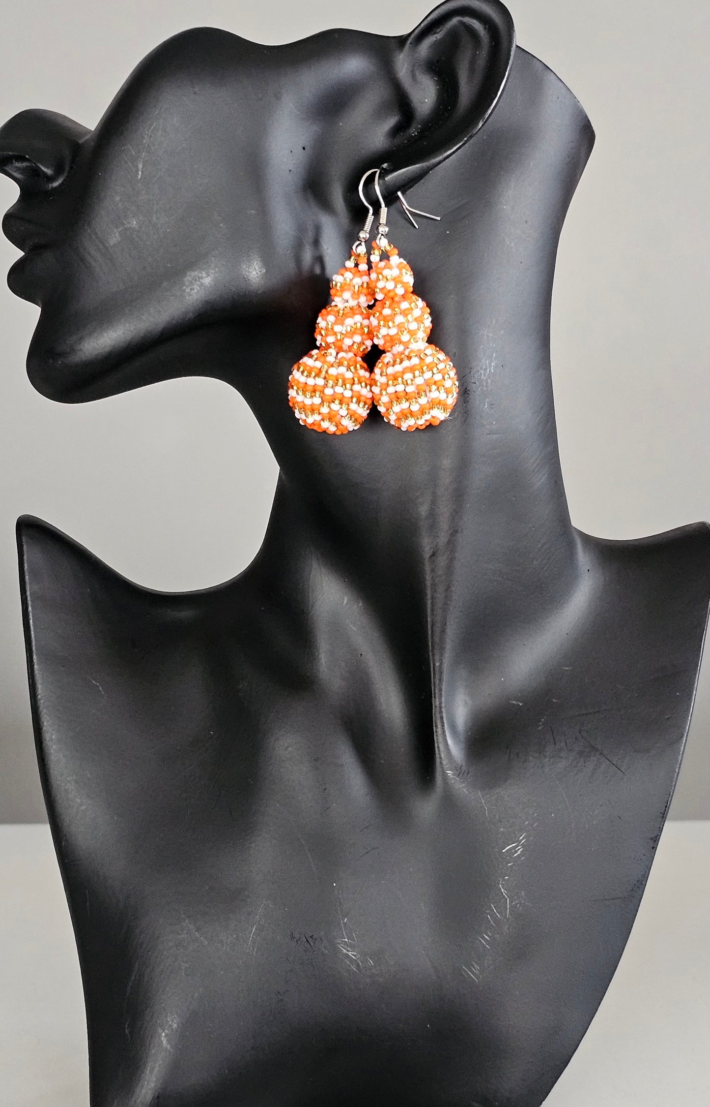 Beaded Ball Earrings