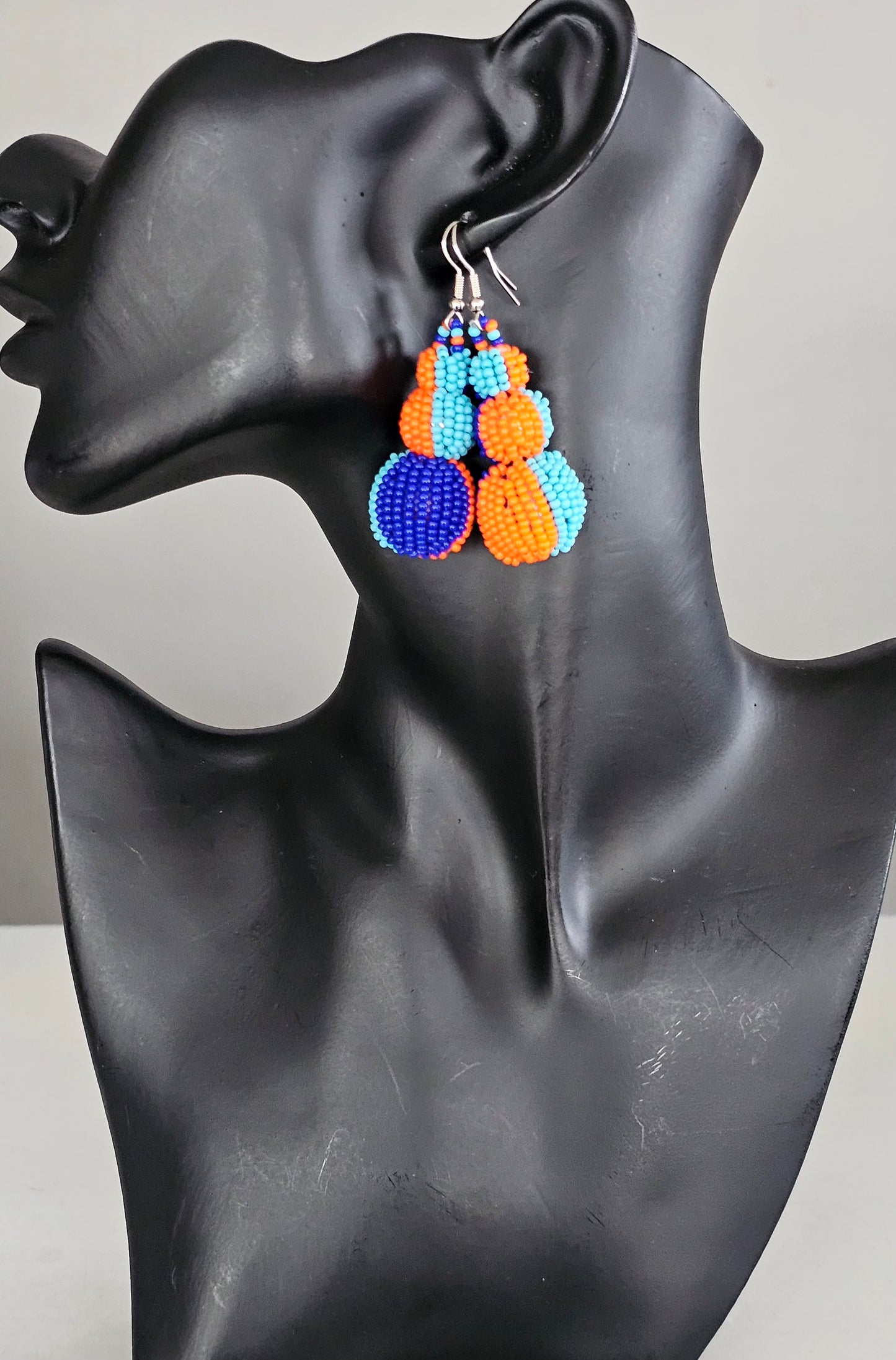 Beaded Ball Earrings