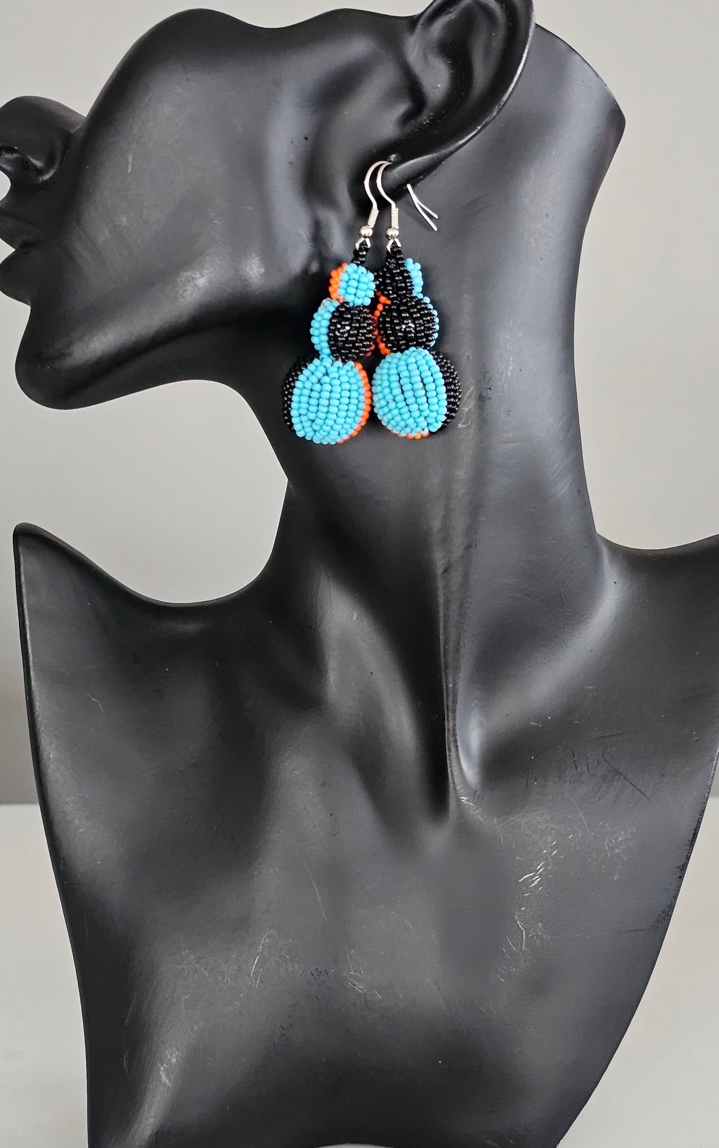 Beaded Ball Earrings