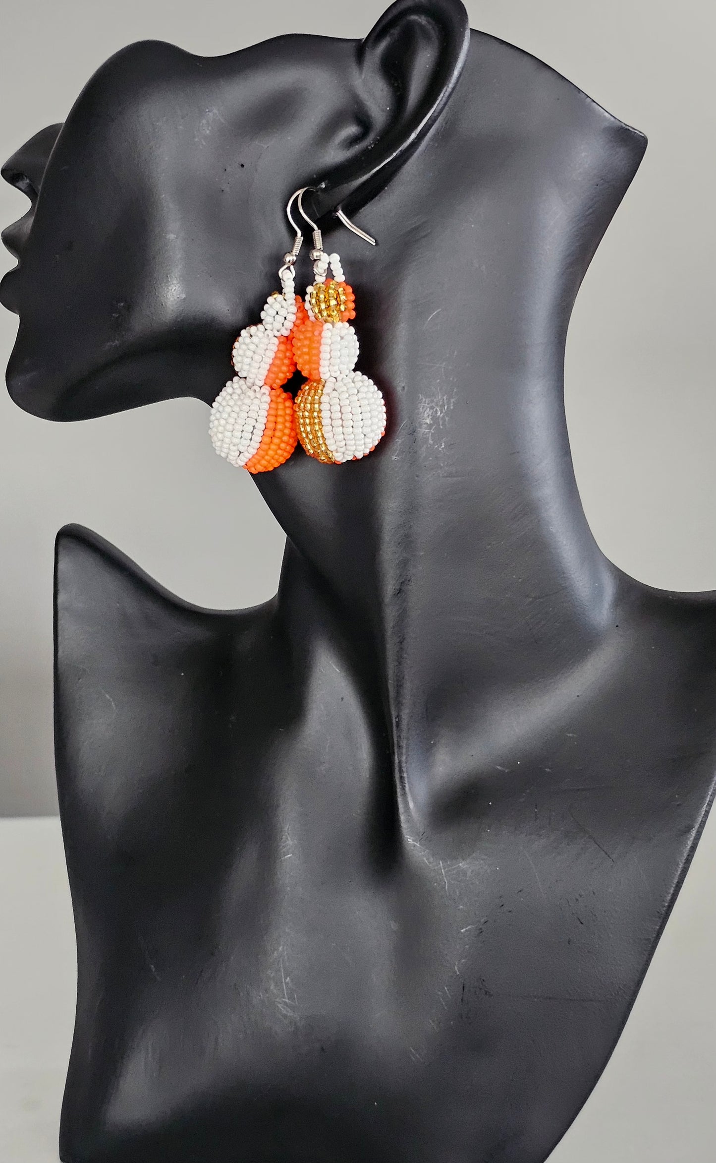 Beaded Ball Earrings
