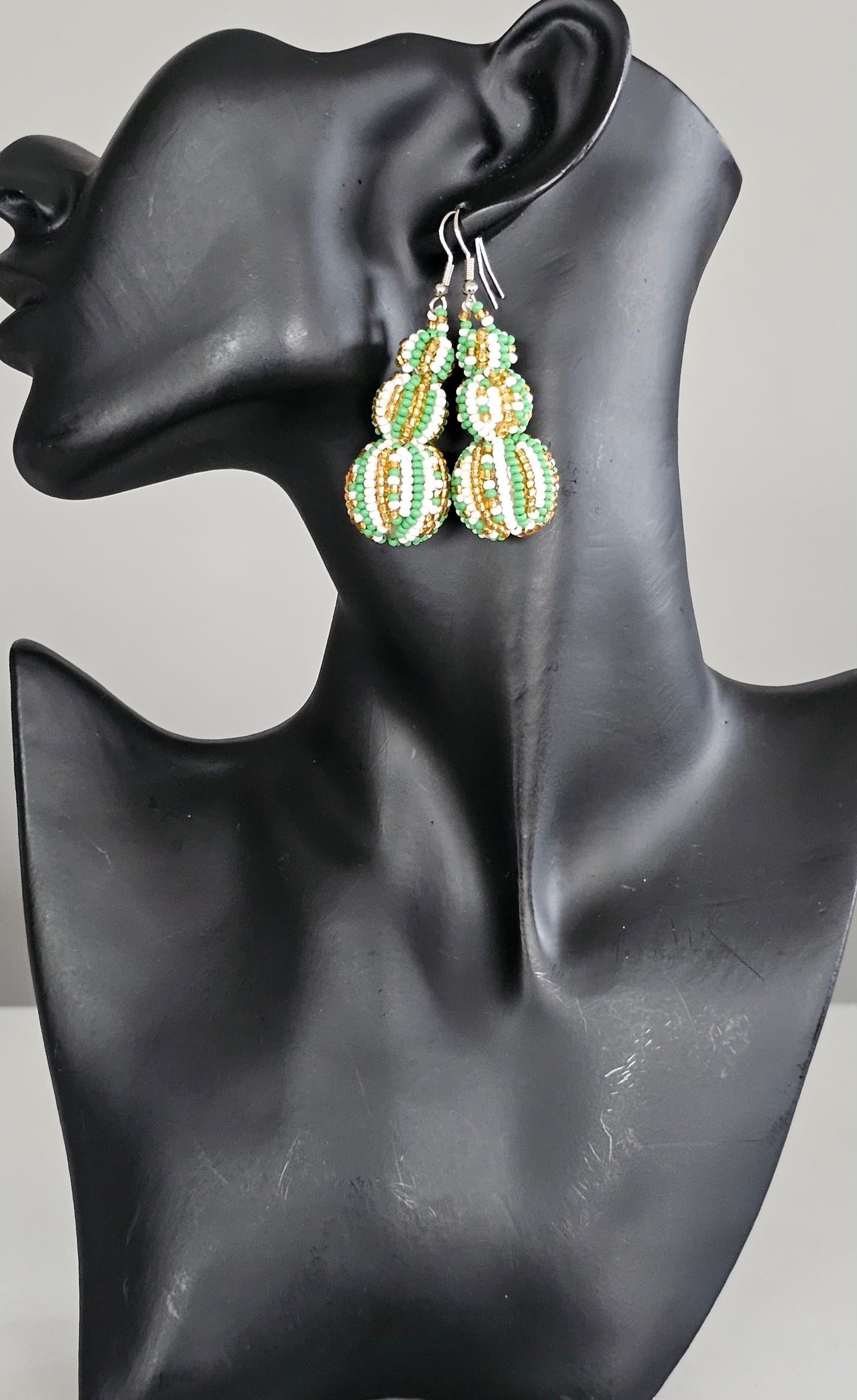 Beaded Ball Earrings