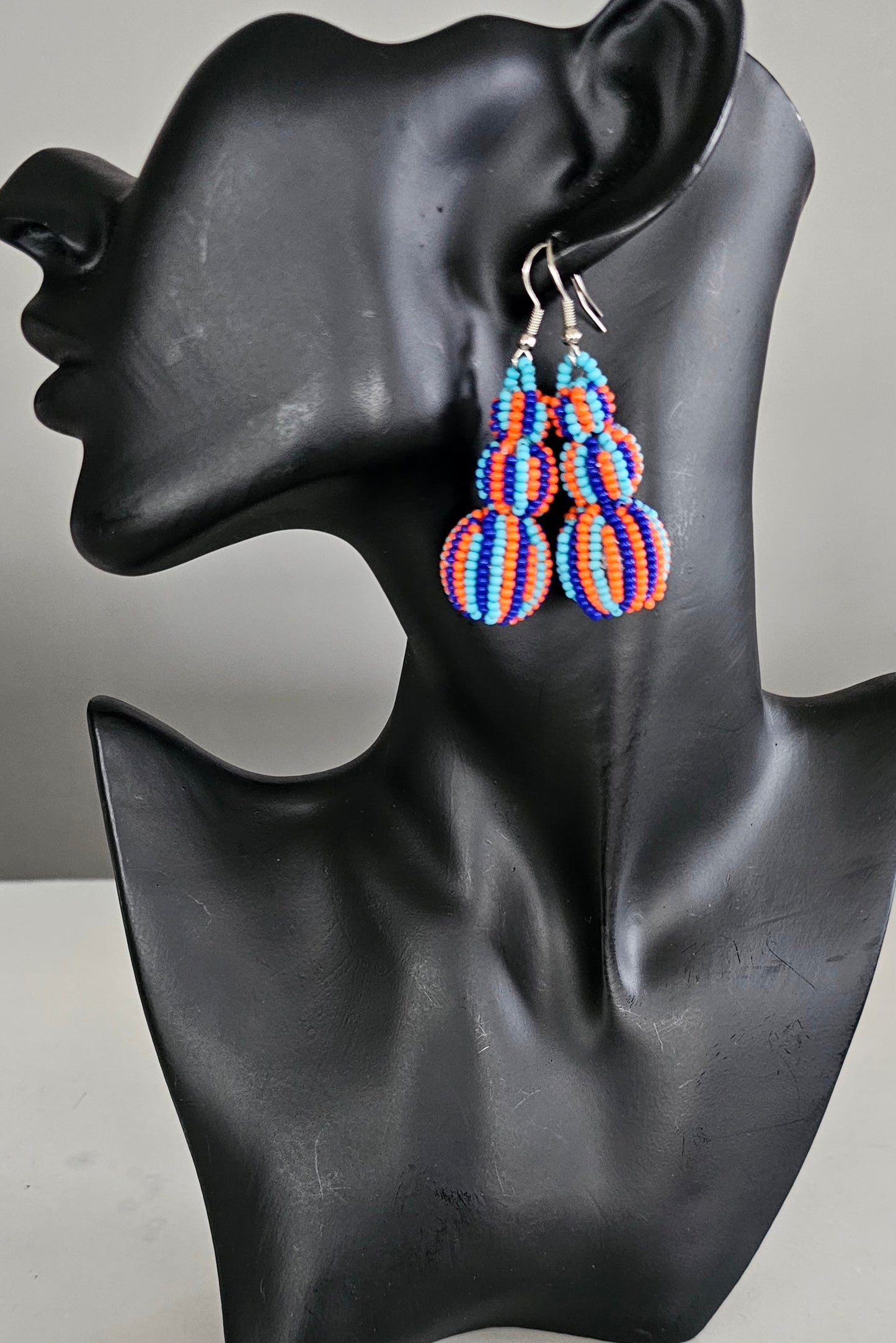 Beaded Ball Earrings