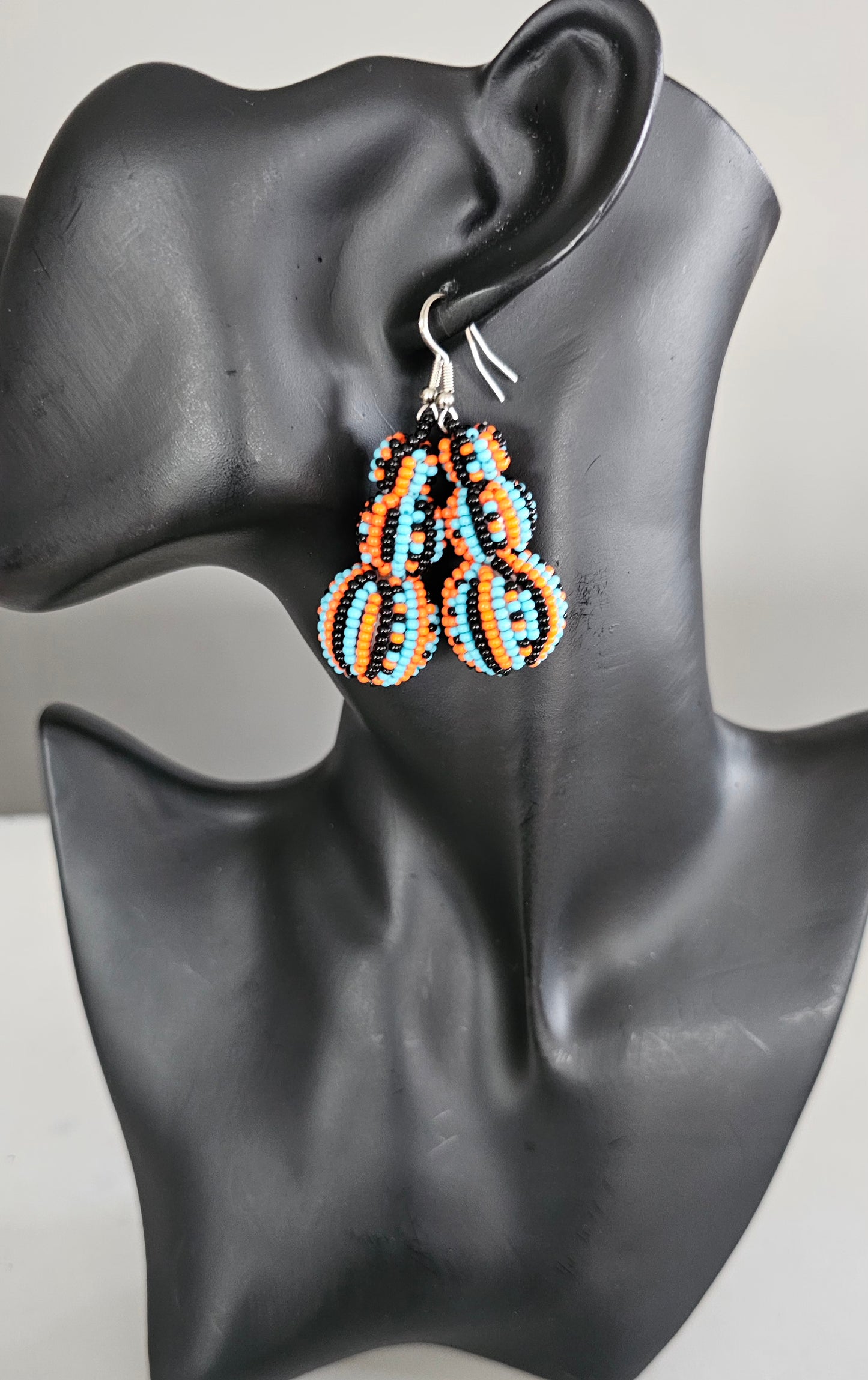 Beaded Ball Earrings