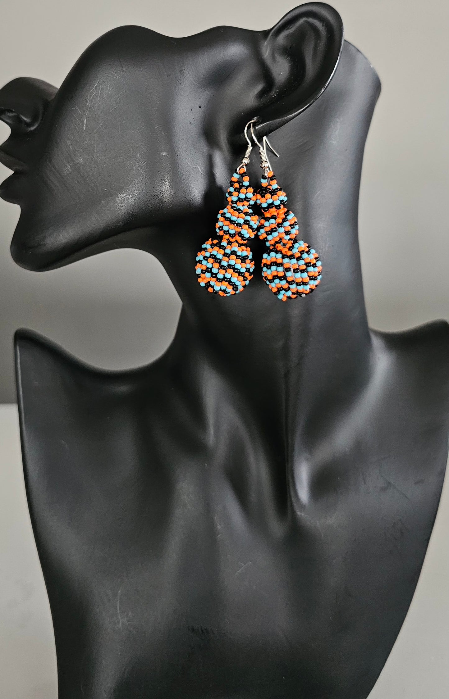 Beaded Ball Earrings