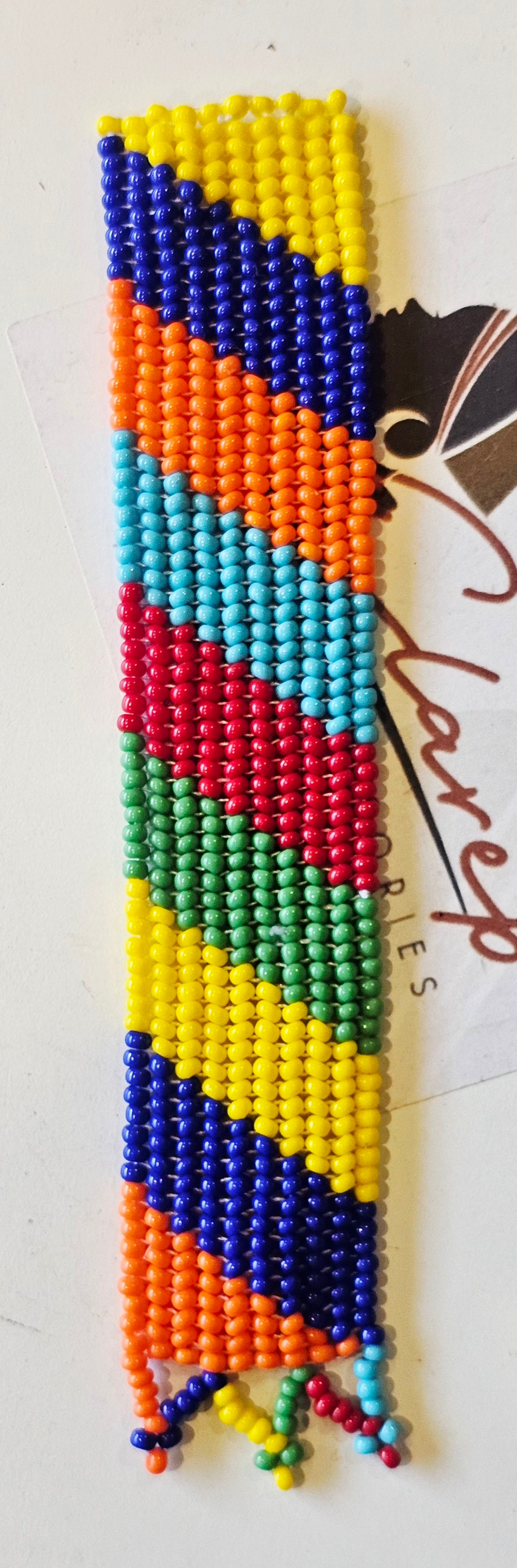 African Beaded Bookmark