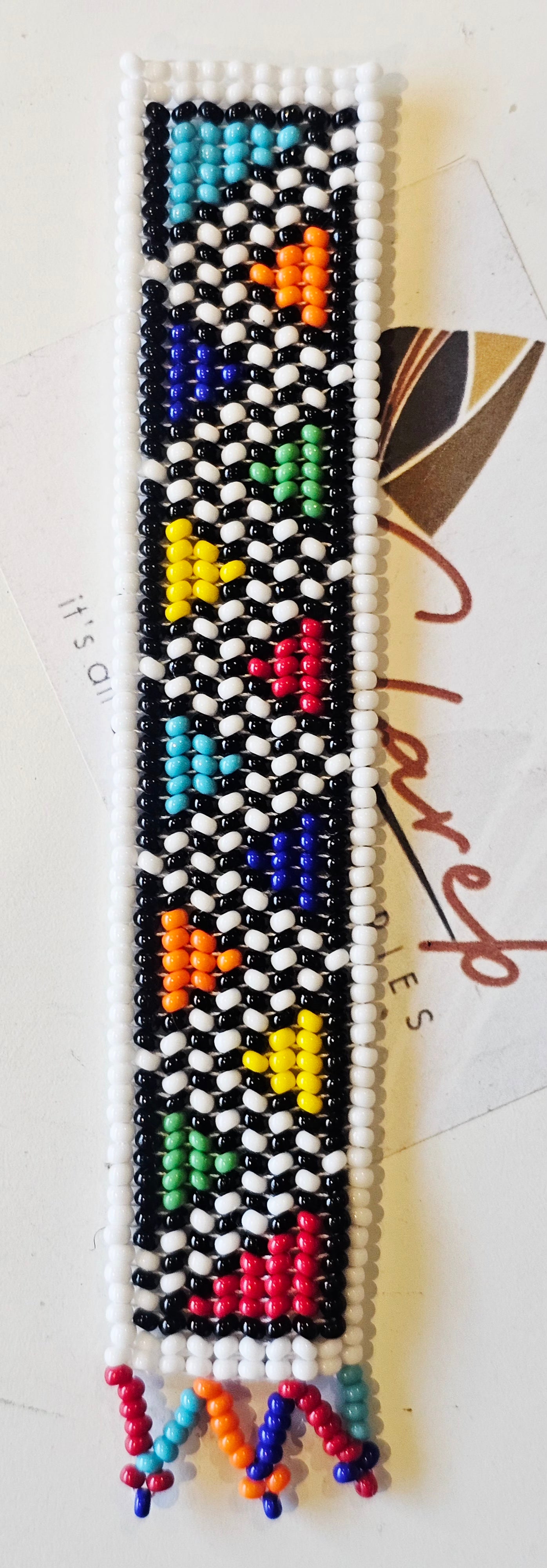 African Beaded Bookmark