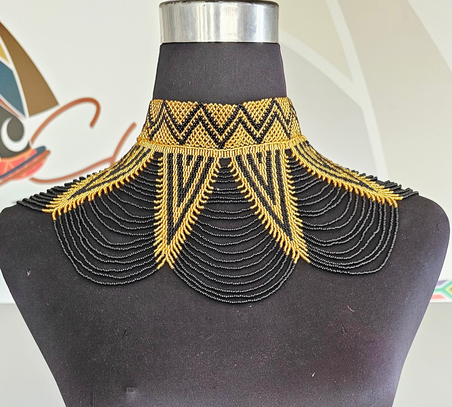 Phila Peacock Neckpiece