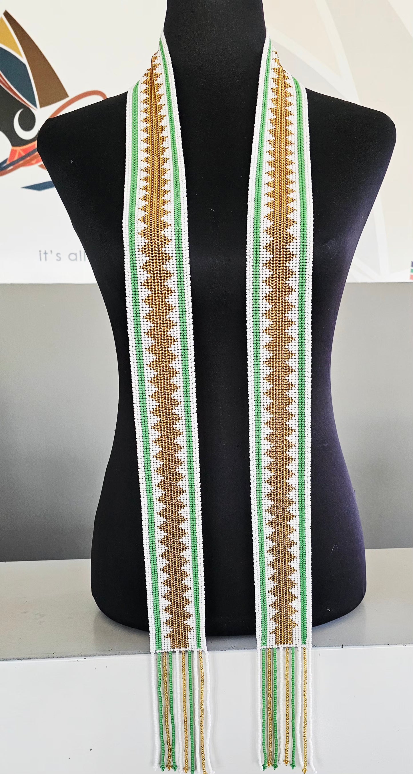 Madiba Men's Beaded Scarf