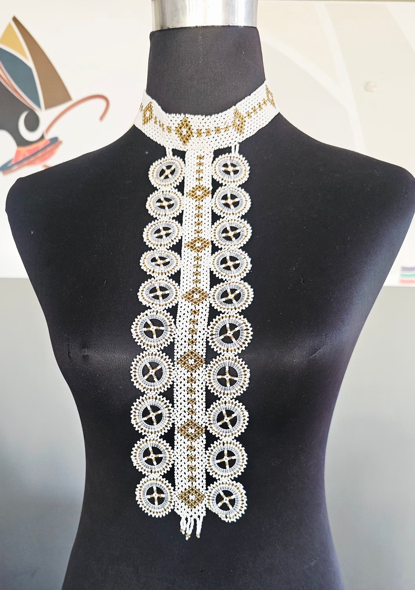 Beaded Cascade Neckpiece