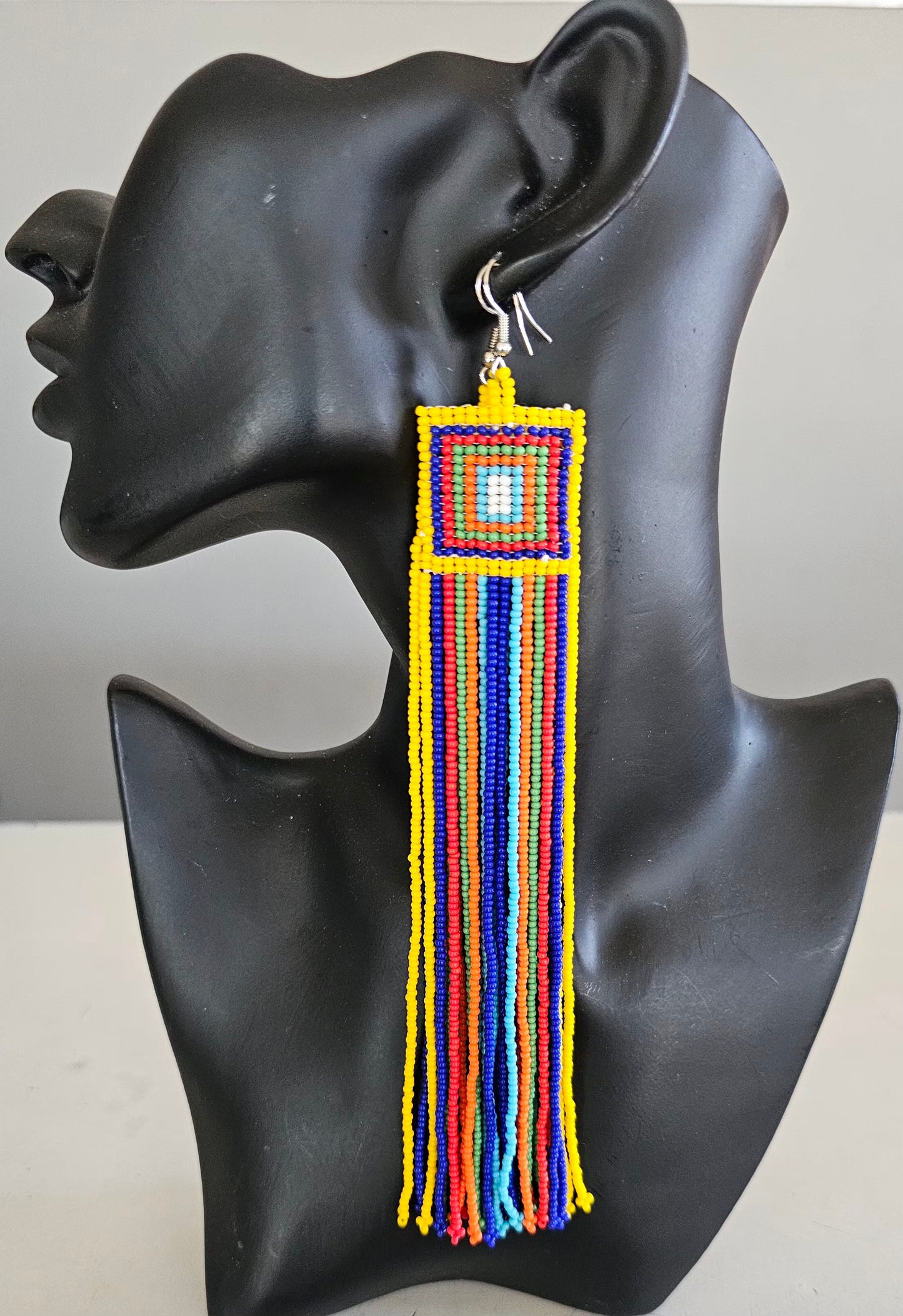 Square Tassel Earrings