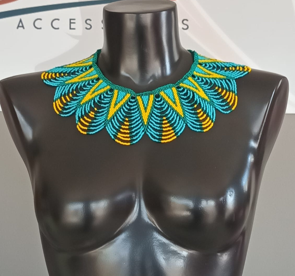 Sazwi Peacock Neckpiece