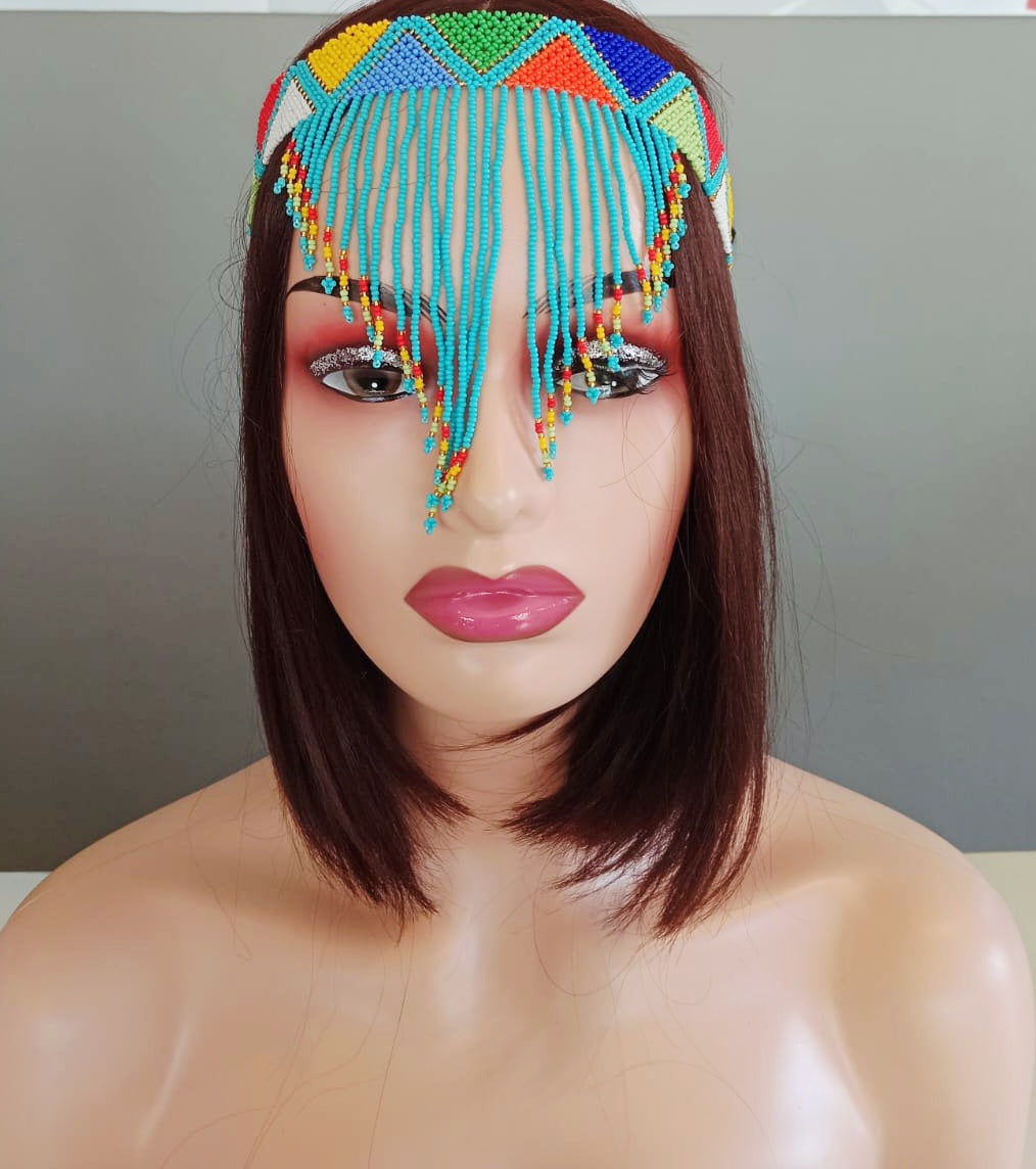 Beaded Head Veil