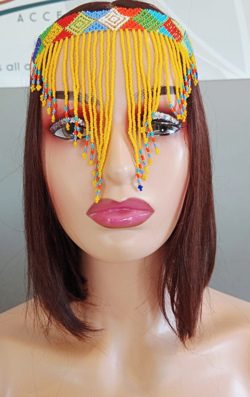 Beaded Head Veil