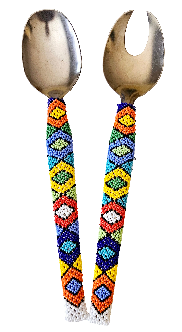 Beaded Salad Servers set (2)