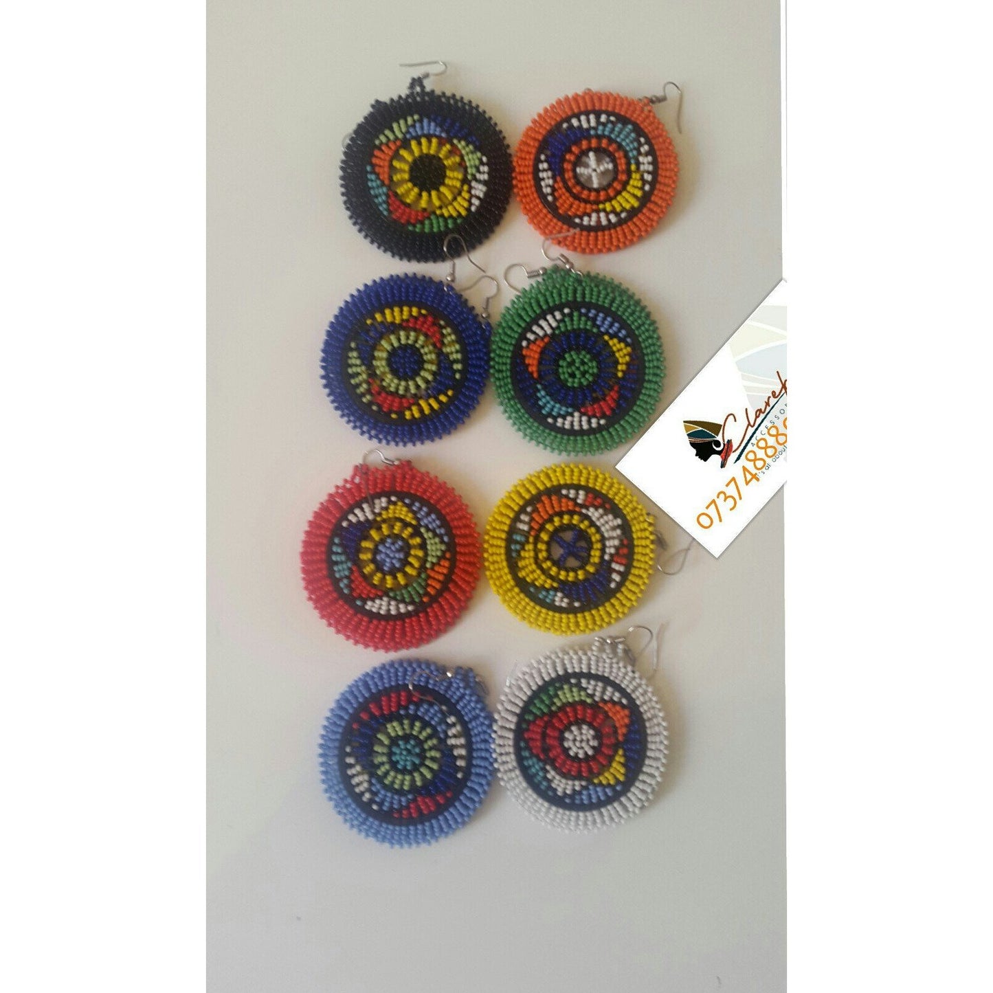 Zulu Disc Circle Earrings
