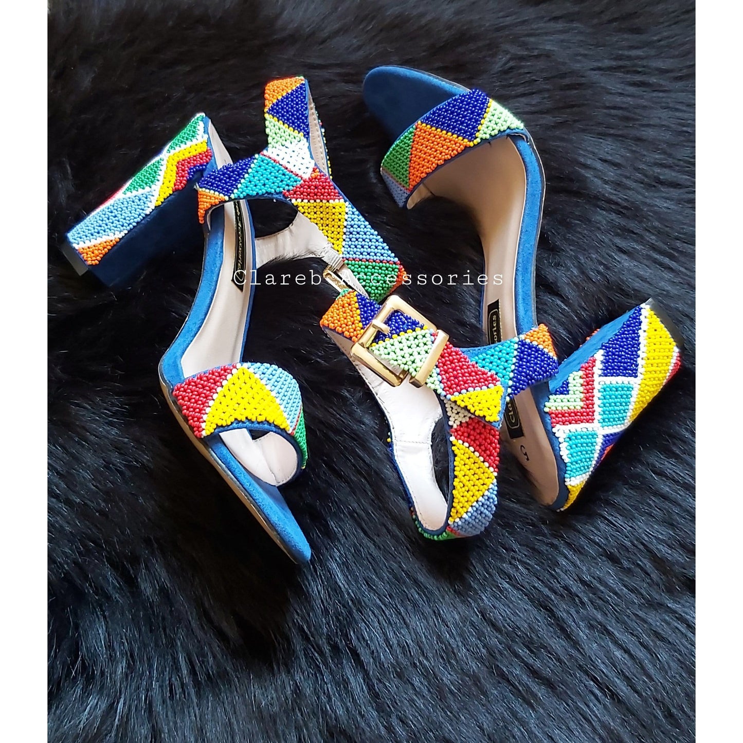 Beaded Shoe Heels