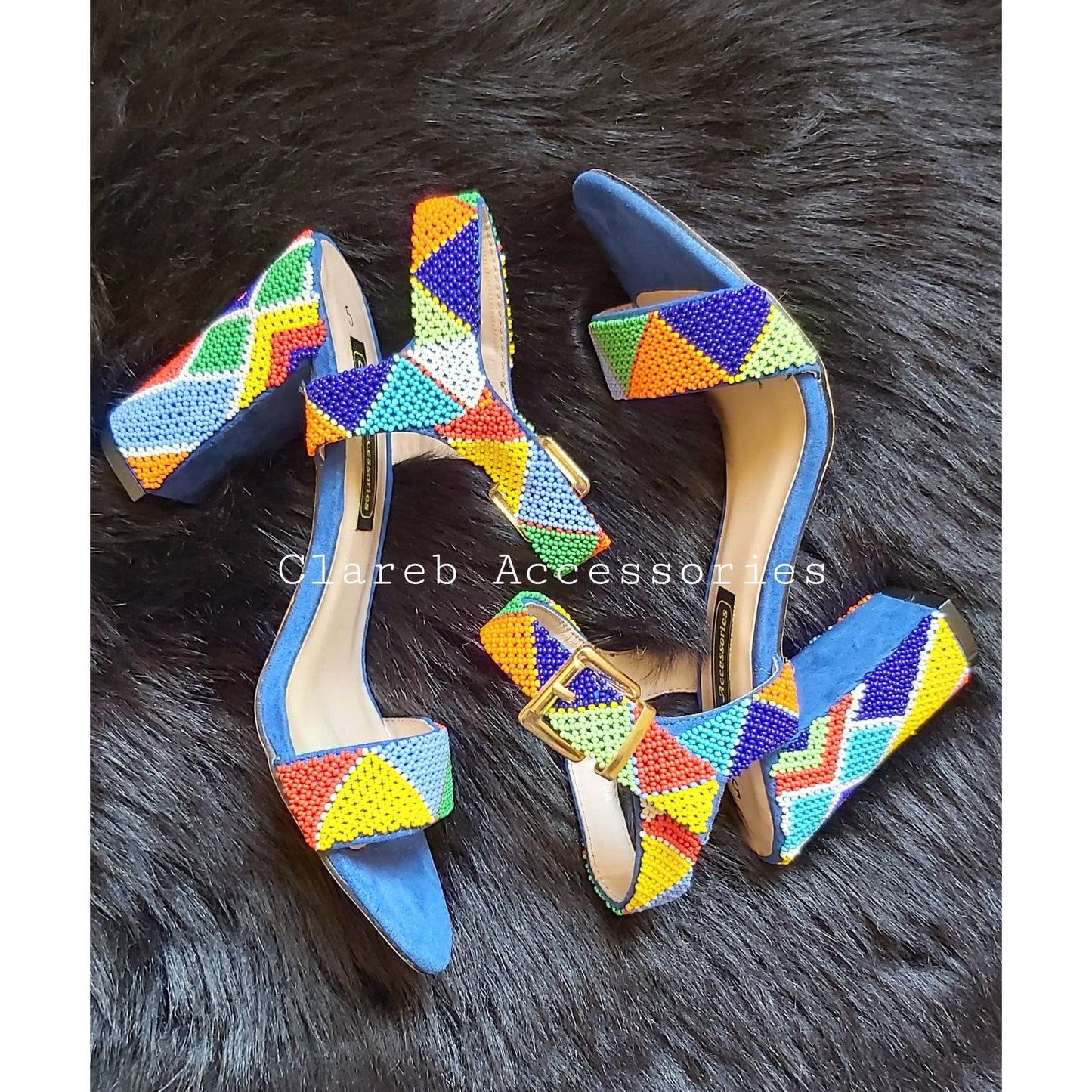 Beaded Shoe Heels