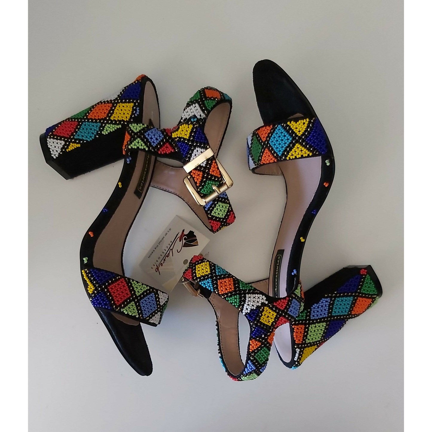 Beaded Shoe Heels