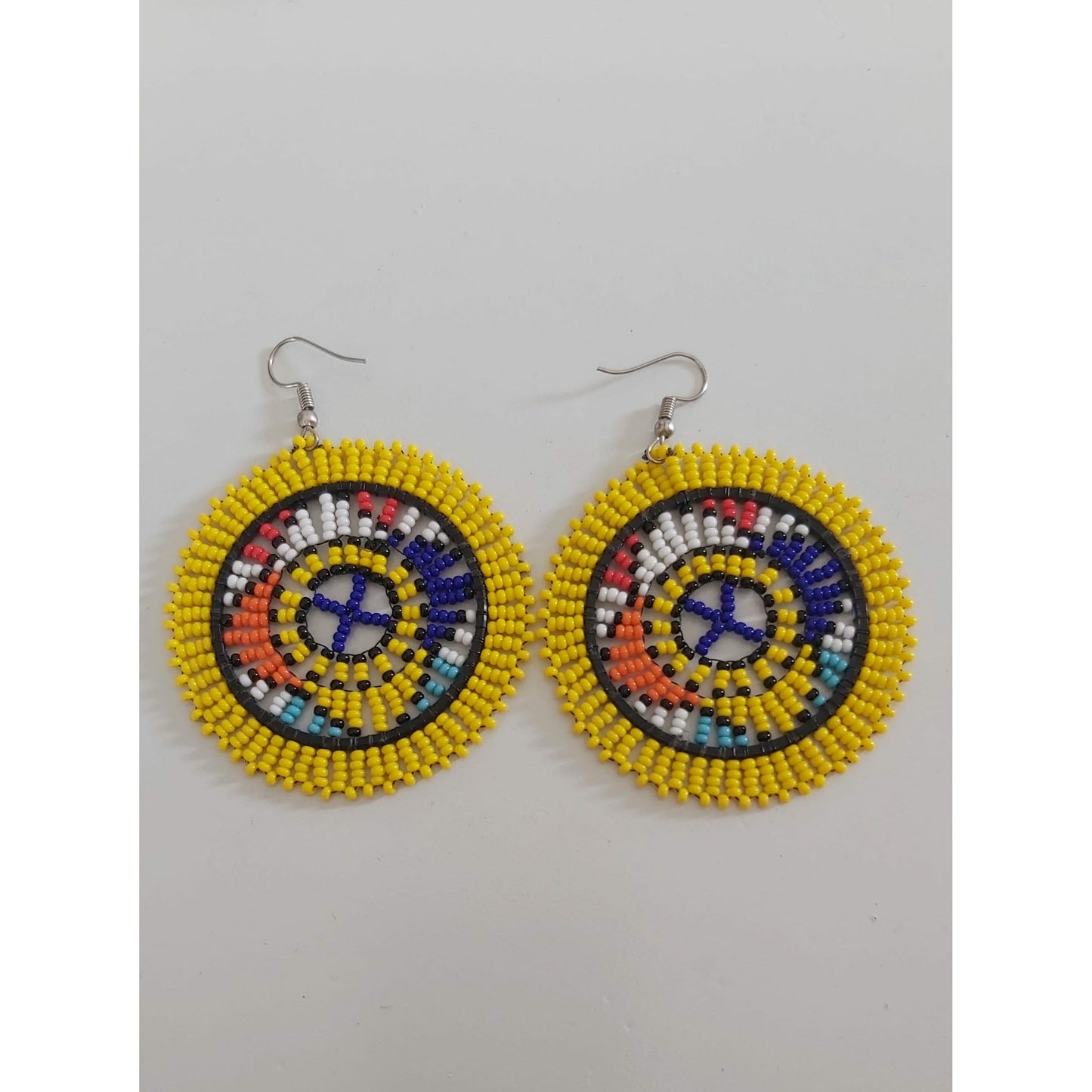 Zulu Disc Circle Earrings