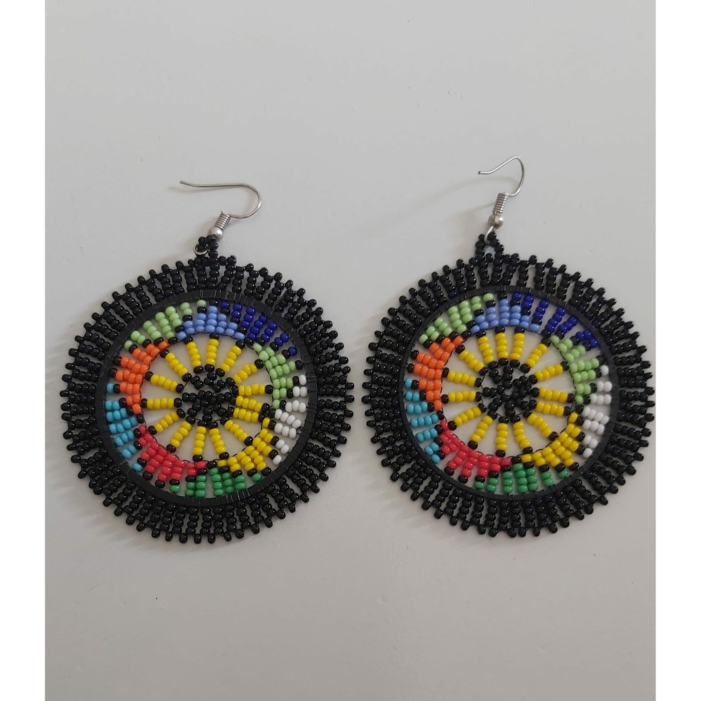 Zulu Disc Circle Earrings