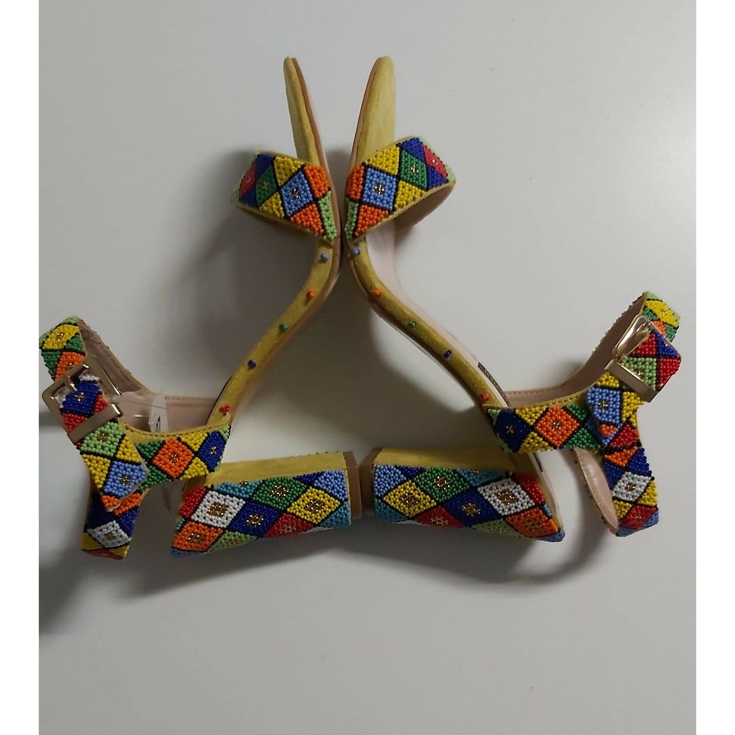Beaded Shoe Heels