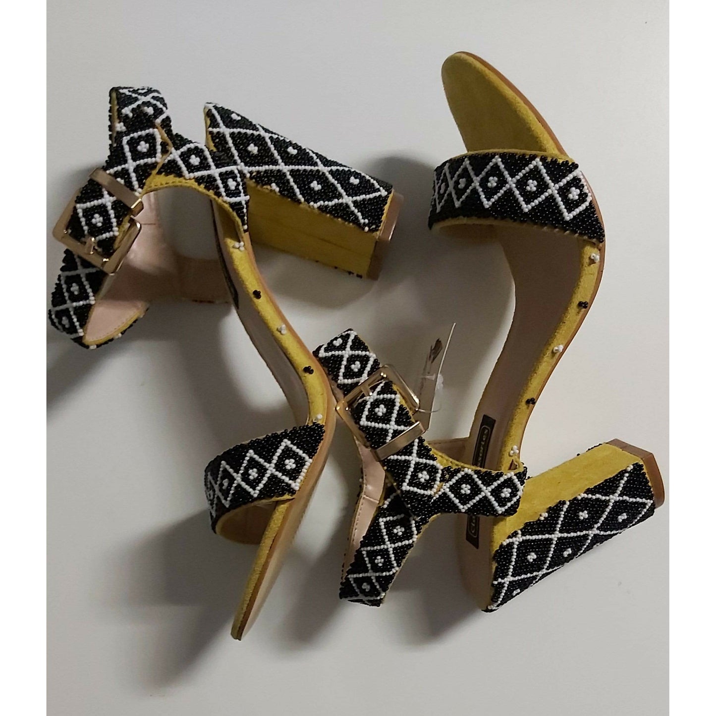 Beaded Shoe Heels