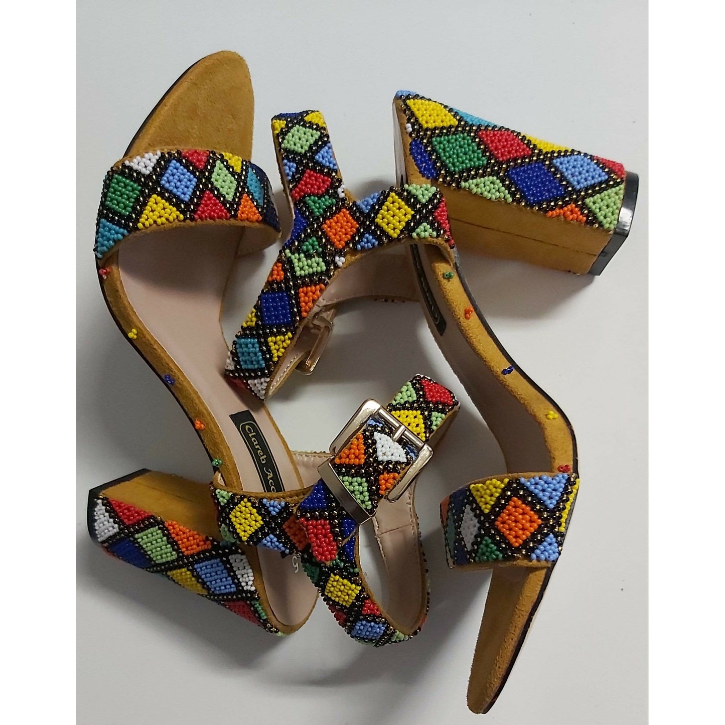 Beaded Shoe Heels