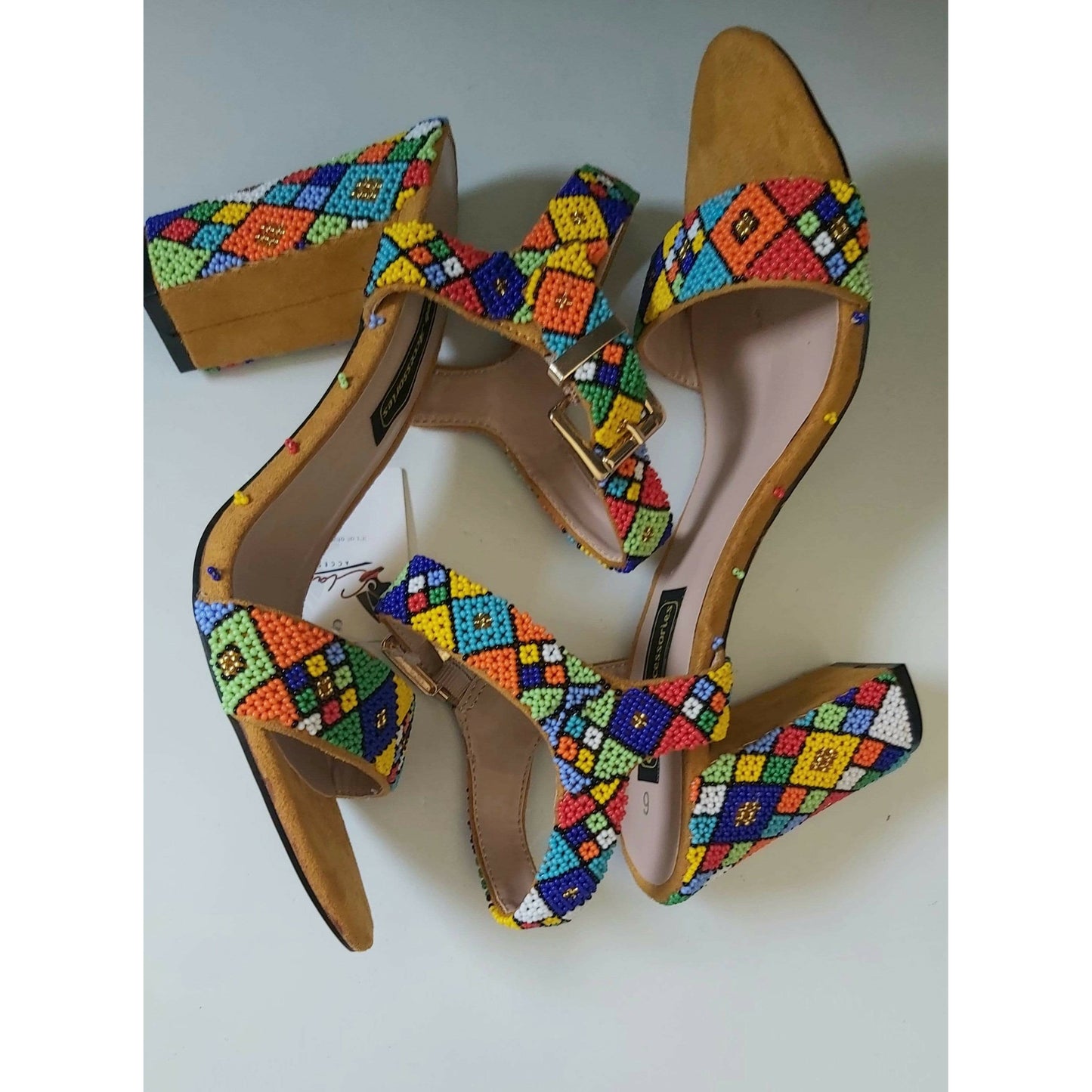 Beaded Shoe Heels